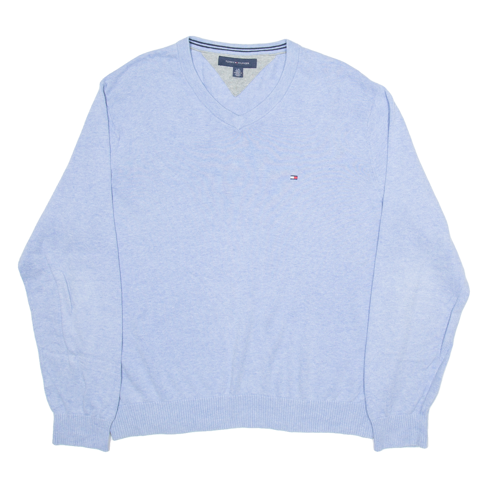 Buy TOMMY HILFIGER Mens Jumper Blue V-Neck Tight Knit L Refurbished - $28.59 TOMMY HILFIGER Mens Jumper Blue V-Neck Tight Knit L Refurbished - N/A refurbished available on Cerqular