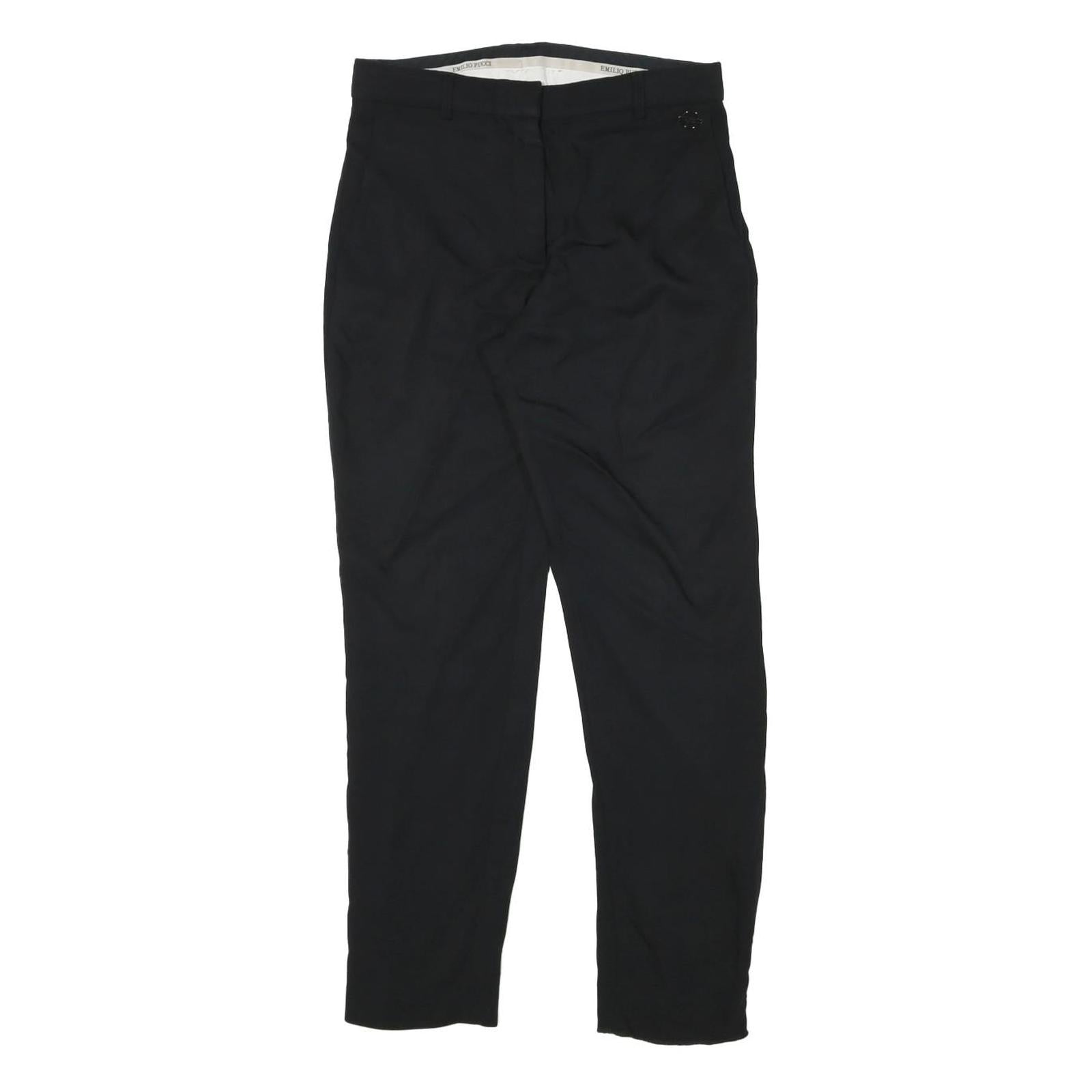 Buy EMILIO PUCCI Womens Polyester Blend Black Slim Trousers W28 L27 Elegant Zip Refurbished - $49.39 EMILIO PUCCI Womens Polyester Blend Black Slim Trousers W28 L27 Elegant Zip Refurbished - N/A refurbished available on Cerqular
