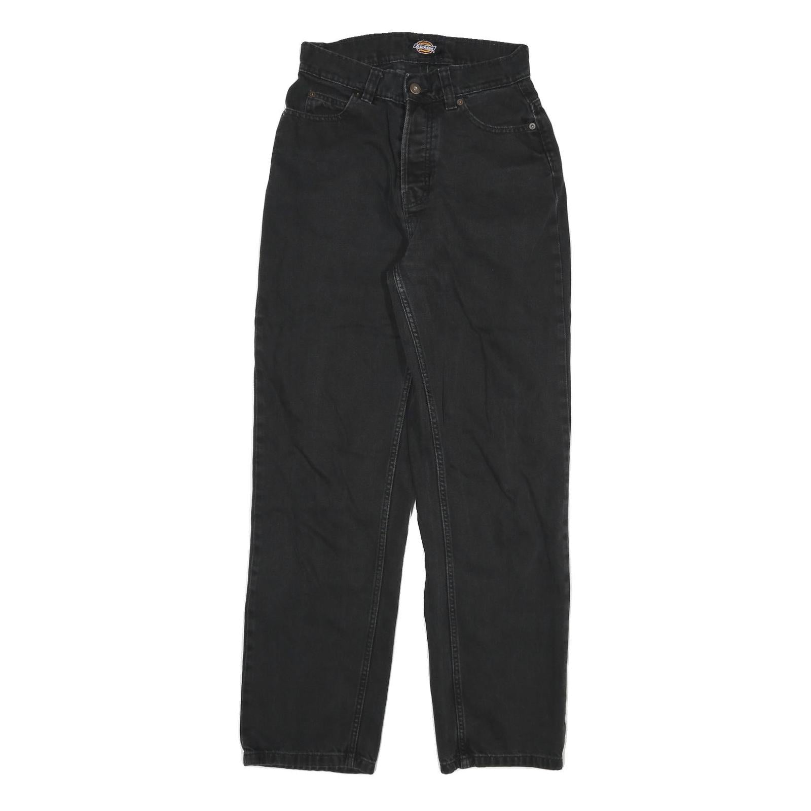 DICKIES Womens Jeans Black Relaxed Straight Denim Medium W26 L31 Workwear Refurbished - N/A refurbished available on Cerqular