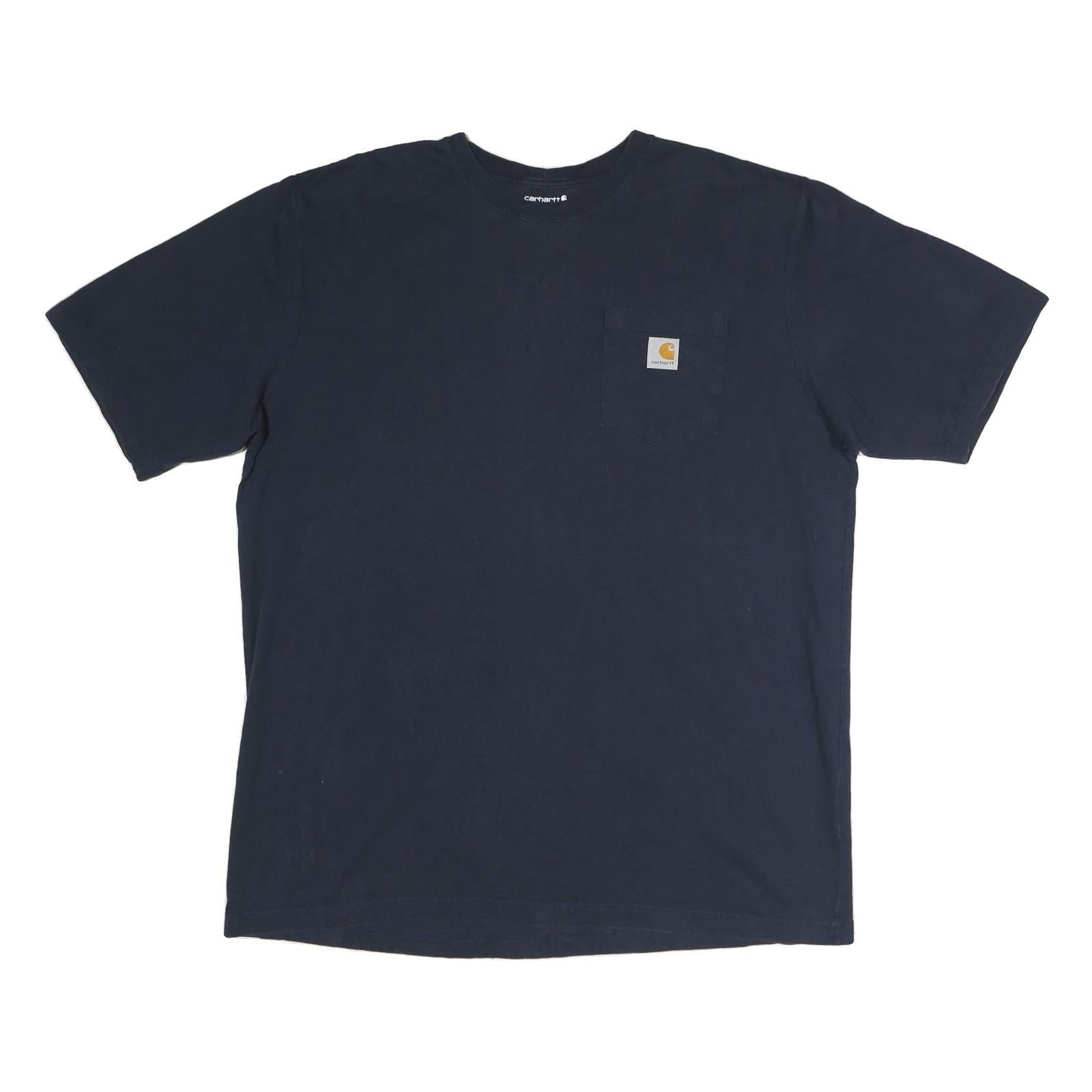 CARHARTT Mens Navy Blue Workwear Pocket T-Shirt XL Short Sleeve Crew Neck Refurbished - N/A refurbished available on Cerqular