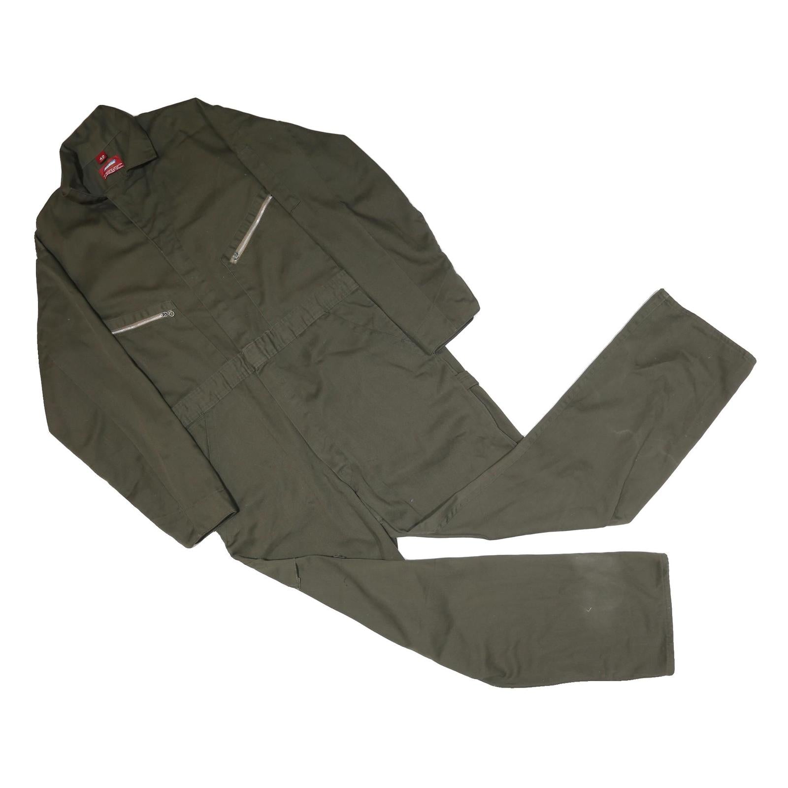DICKIES Mens Green Cotton Blend Dungarees Classic Regular XL W38 L29 Workwear Refurbished - N/A refurbished available on Cerqular