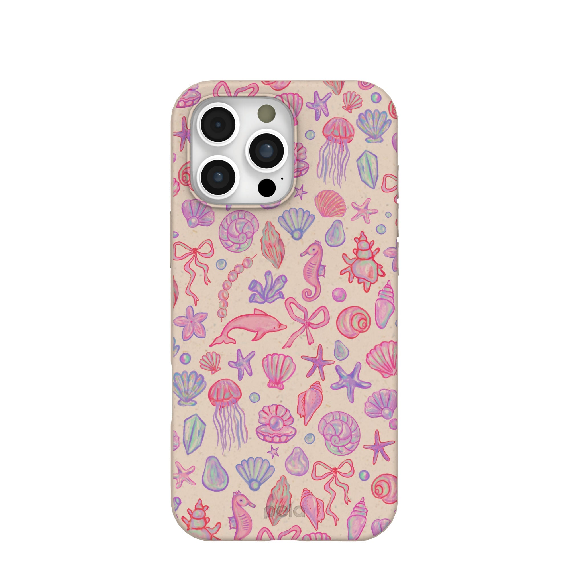 Seashell Mermaid Dreams iPhone 16 Pro Max Case Refurbished - Pela Case refurbished available on Cerqular