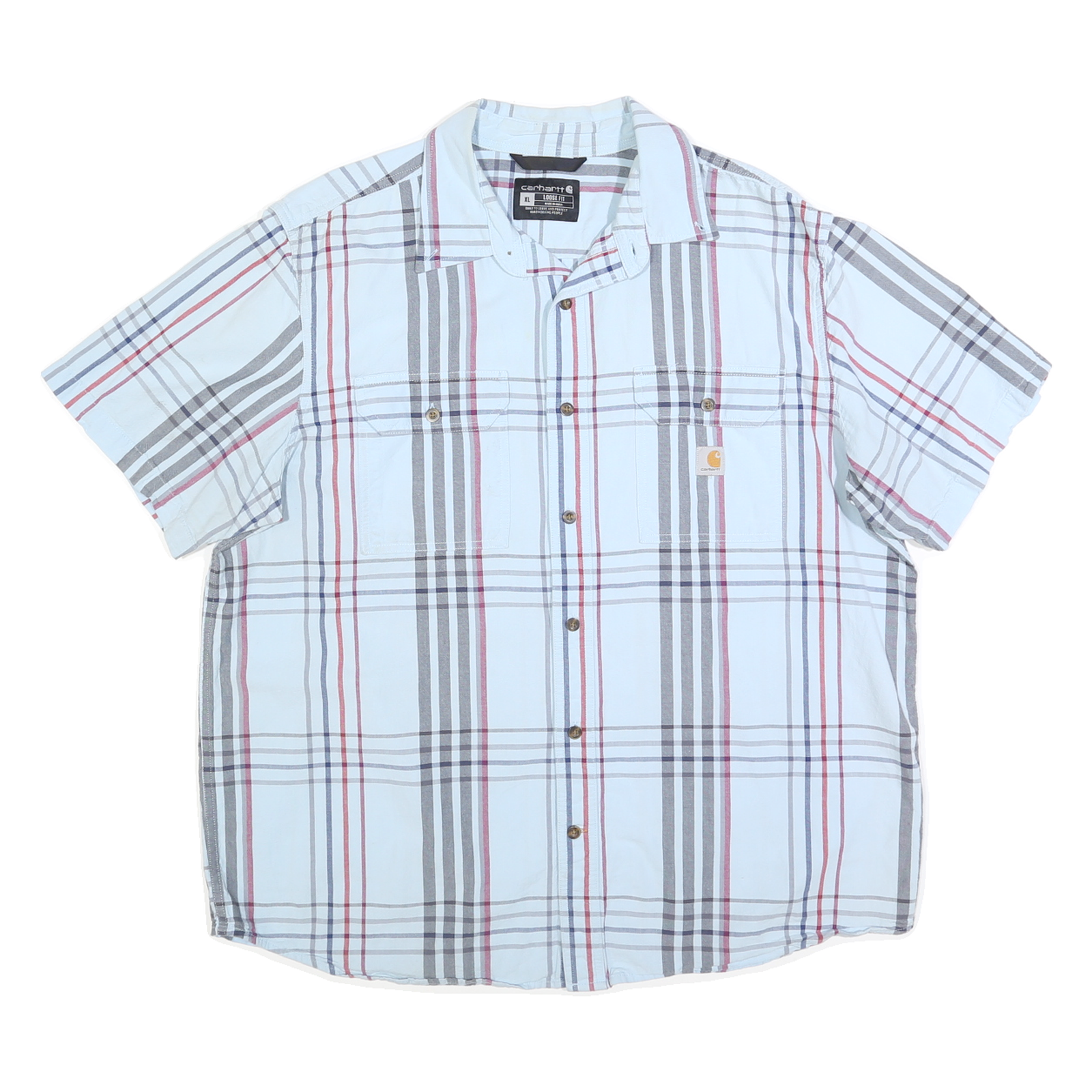 Buy CARHARTT Mens White & Grey Plaid Cotton Blend Shirt XL Work Casual Button Refurbished - $42.89 CARHARTT Mens White & Grey Plaid Cotton Blend Shirt XL Work Casual Button Refurbished - N/A refurbished available on Cerqular