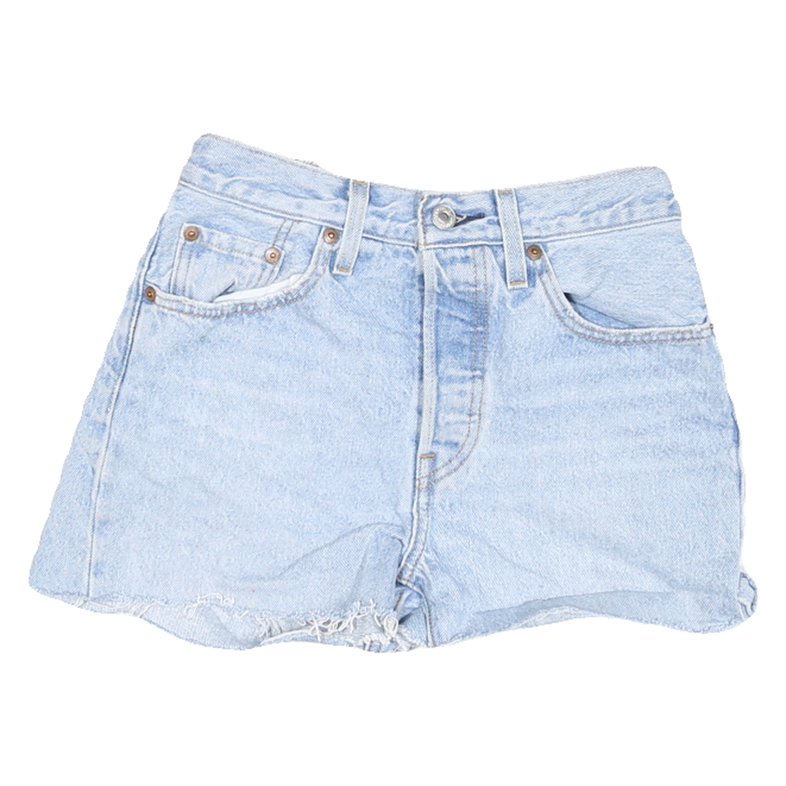 LEVI'S Womens Shorts Blue Denim S W26 Casual Cut-Off Distressed Hem Refurbished - N/A refurbished available on Cerqular