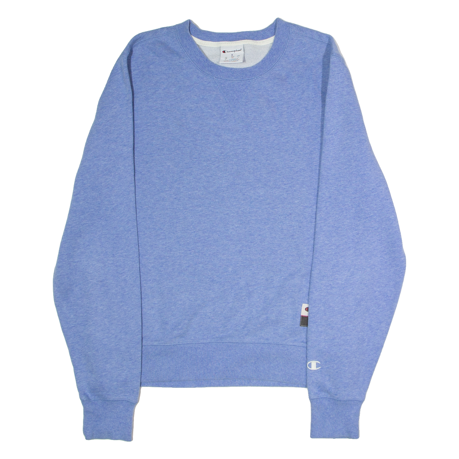 CHAMPION Mens Sweatshirt Blue Crew Neck S Refurbished - N/A refurbished available on Cerqular