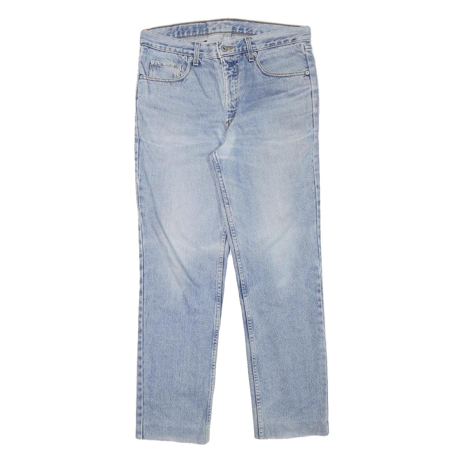 LEVI'S Mens Slim Blue Denim Light Wash Jeans W32 L28 Classic Zip Pocket Refurbished - N/A refurbished available on Cerqular
