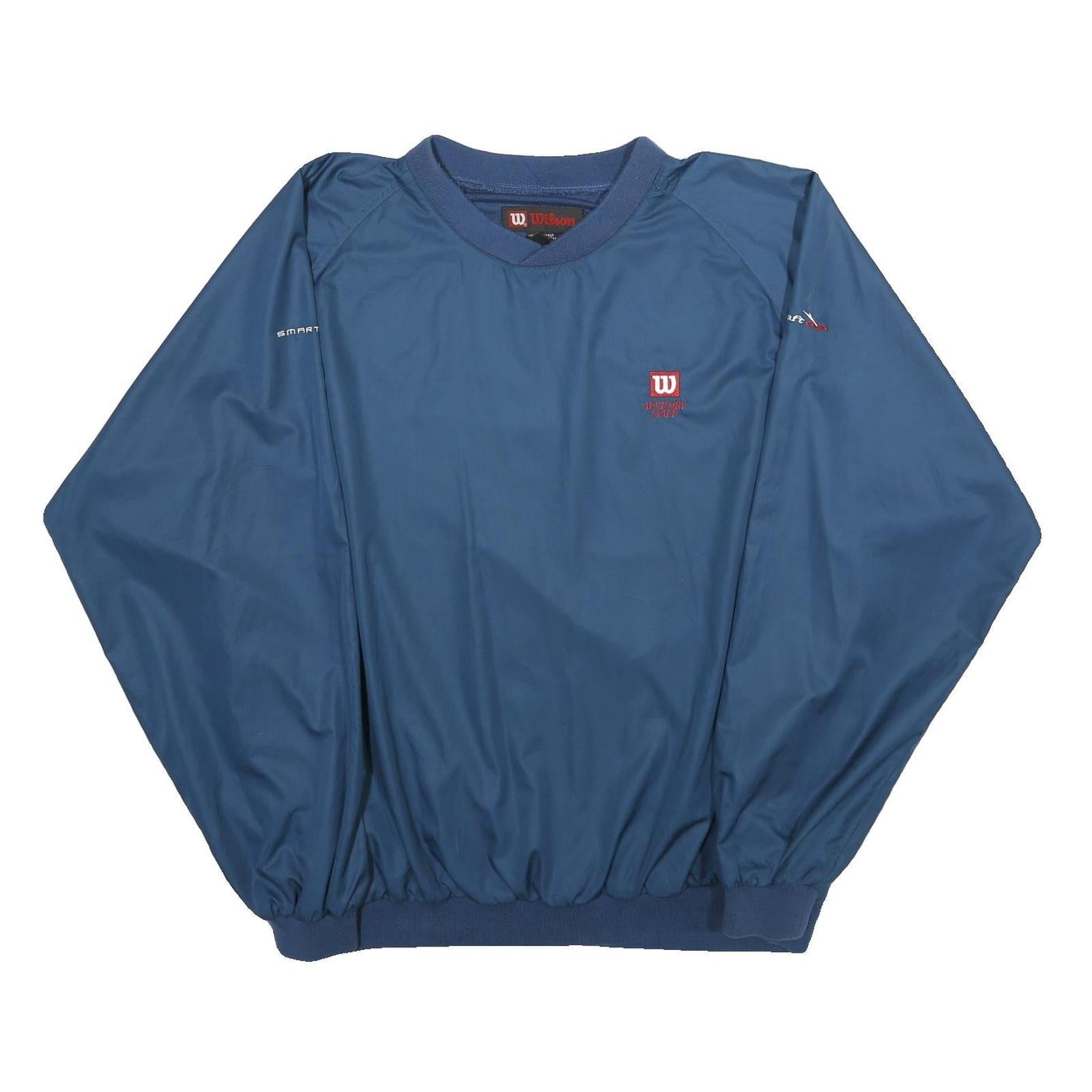 WILSON Mens Blue Crew Neck XL Sweatshirt Lightweight Sports Pullover Refurbished - N/A refurbished available on Cerqular