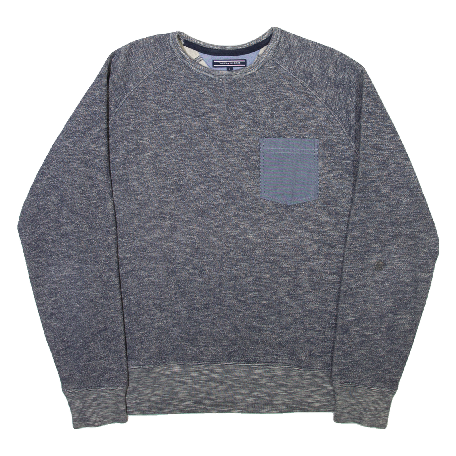 TOMMY HILFIGER Mens Sweatshirt Blue L Refurbished - N/A refurbished available on Cerqular