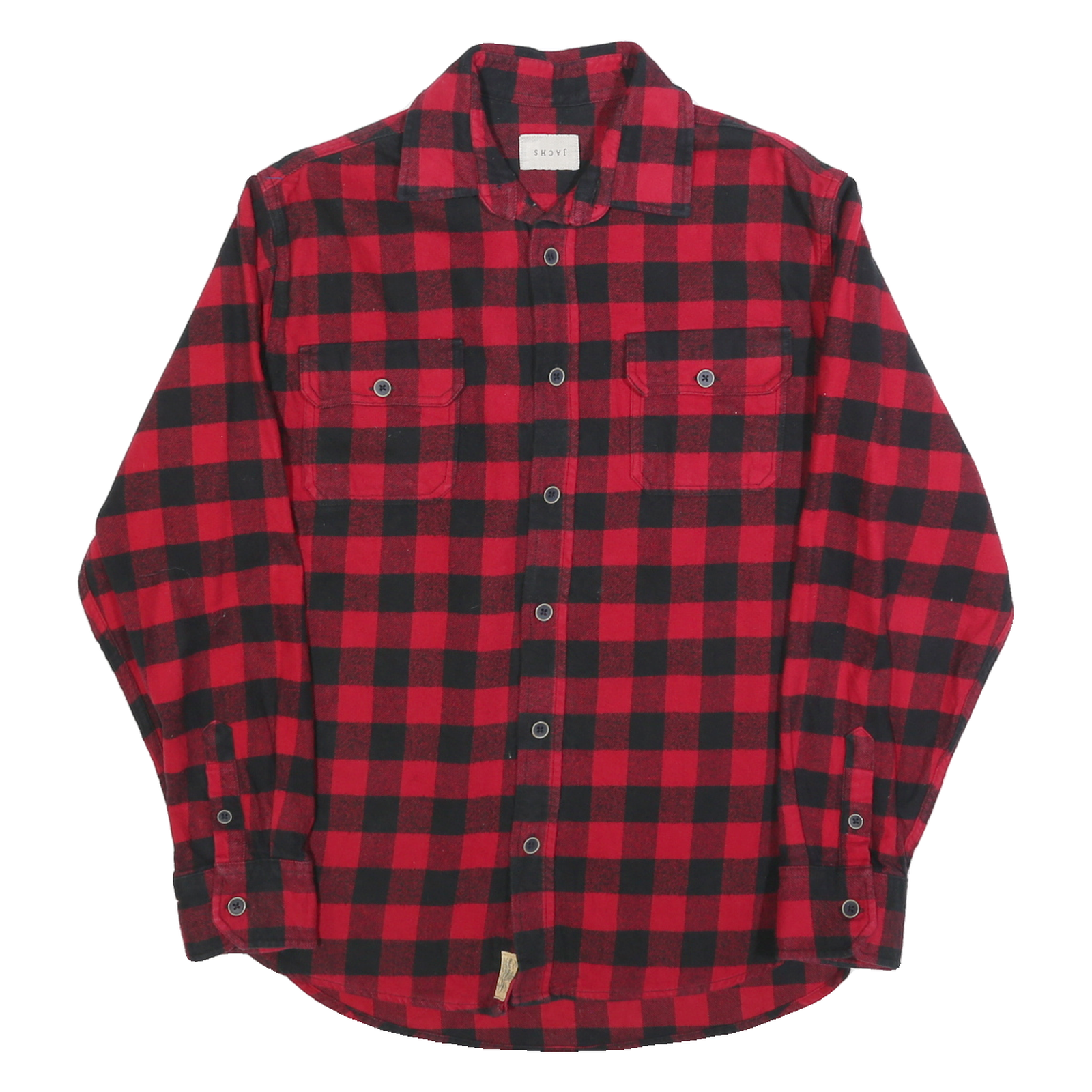 Buy JACHS Mens Red & Black Check Shirt M Cotton Blend Long Sleeve Casual Button Refurbished - $28.59 JACHS Mens Red & Black Check Shirt M Cotton Blend Long Sleeve Casual Button Refurbished - N/A refurbished available on Cerqular
