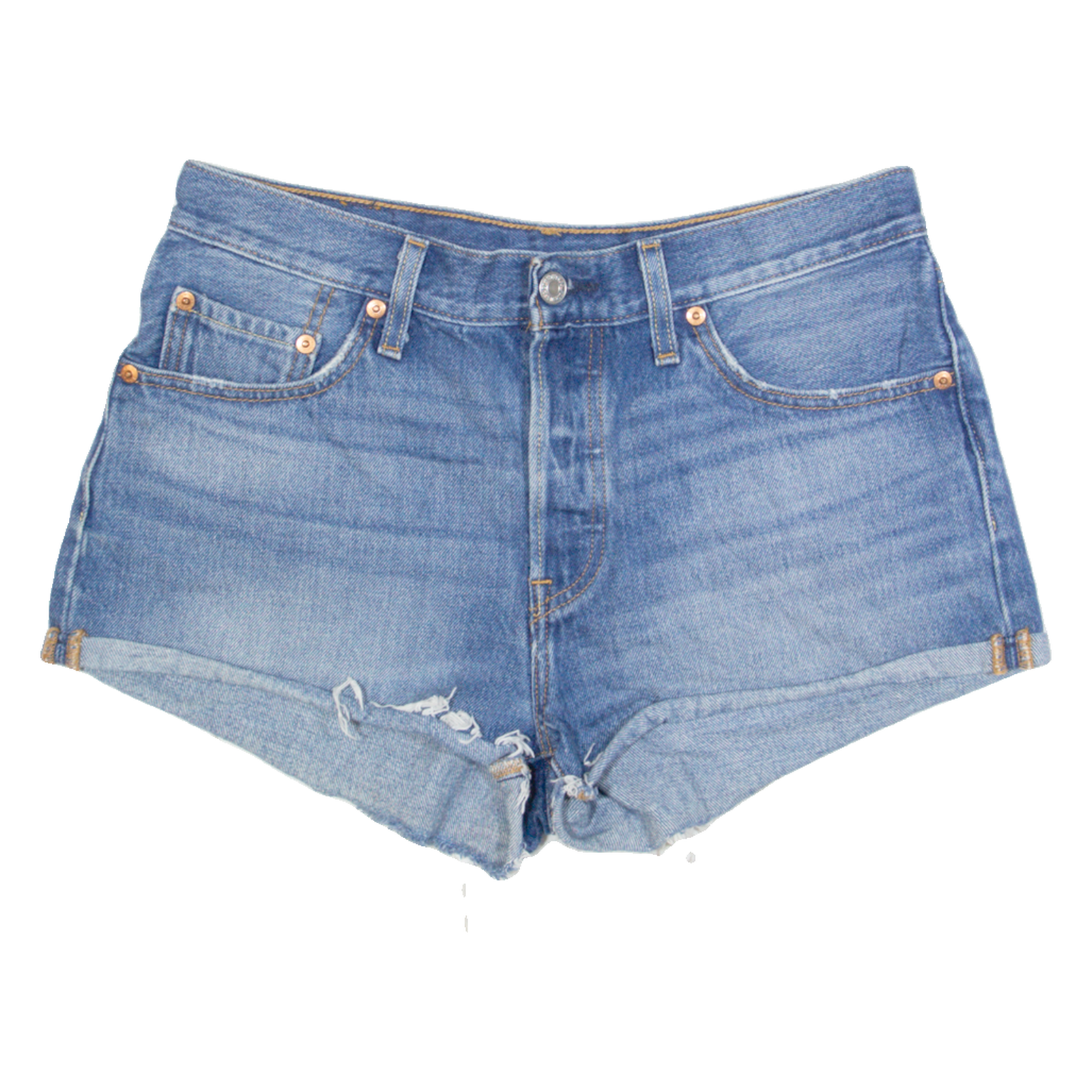 LEVI'S 501 Womens Denim Shorts Blue S W28 Refurbished - N/A refurbished available on Cerqular