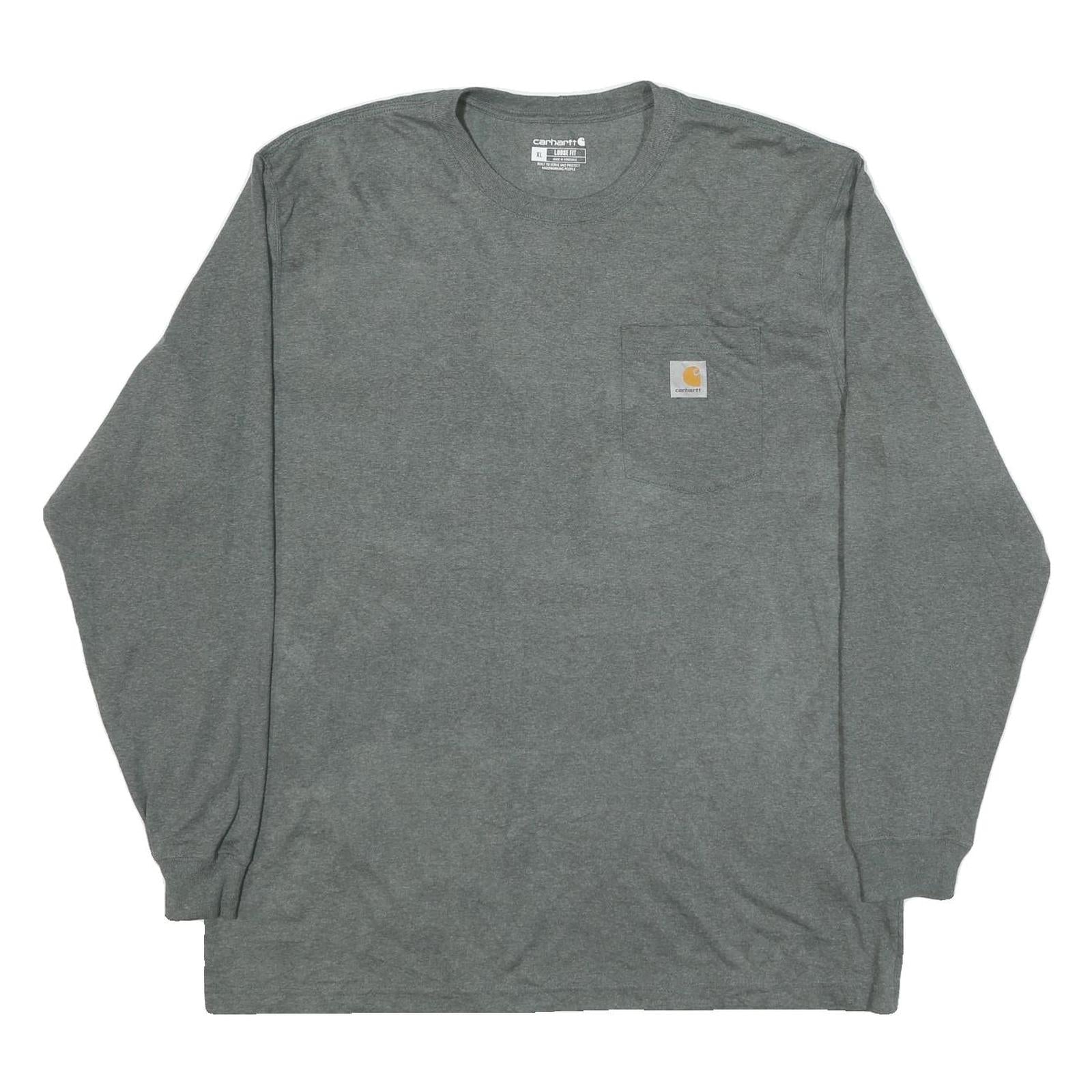 Buy CARHARTT Mens Grey Long Sleeve Pocket T-Shirt L Cotton Blend Casual Refurbished - $41.59 CARHARTT Mens Grey Long Sleeve Pocket T-Shirt L Cotton Blend Casual Refurbished - N/A refurbished available on Cerqular