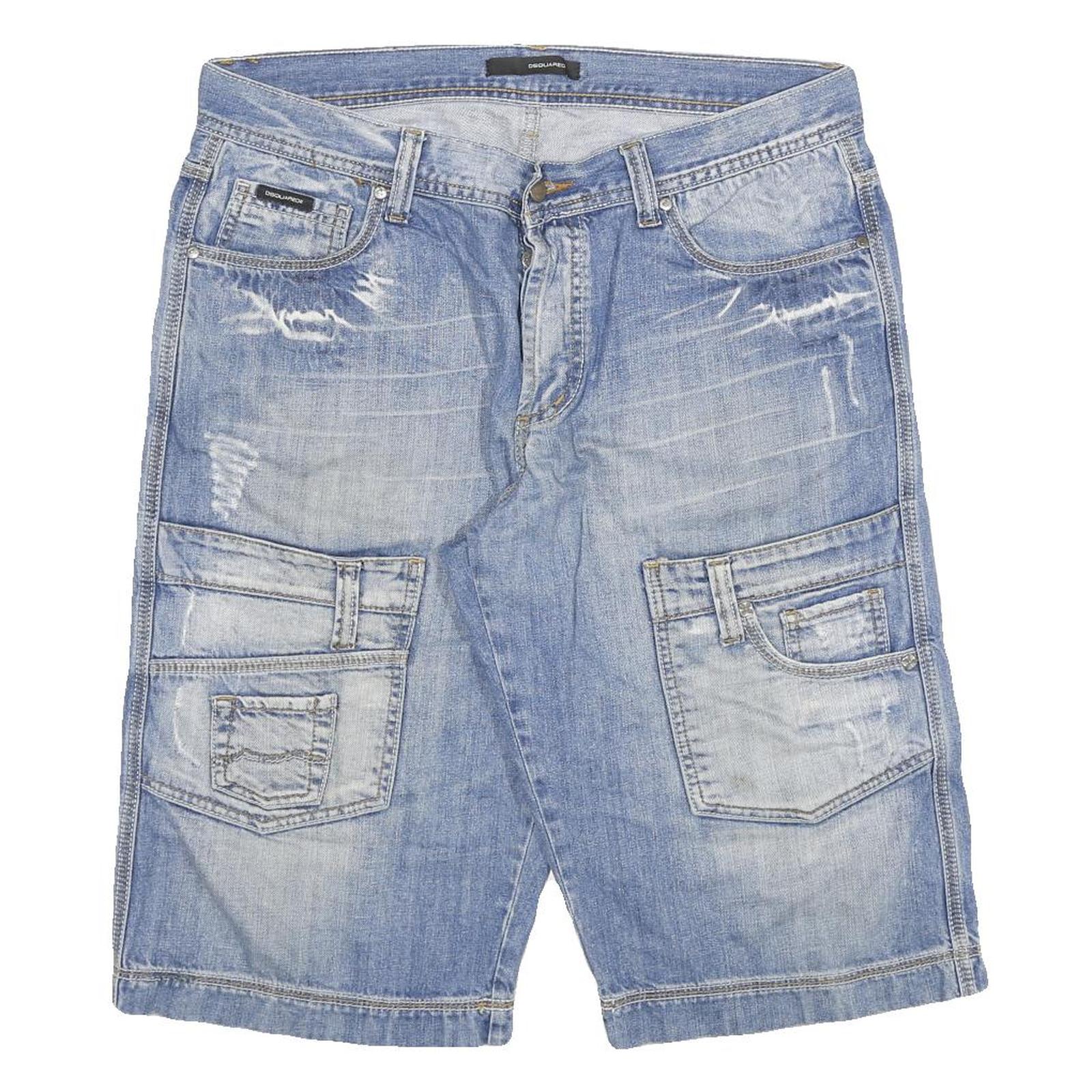 Buy DSQUARED2 Mens Denim Blue Cargo Shorts 2XL W36 Cotton Blend Casual Style Refurbished - $49.39 DSQUARED2 Mens Denim Blue Cargo Shorts 2XL W36 Cotton Blend Casual Style Refurbished - N/A refurbished available on Cerqular