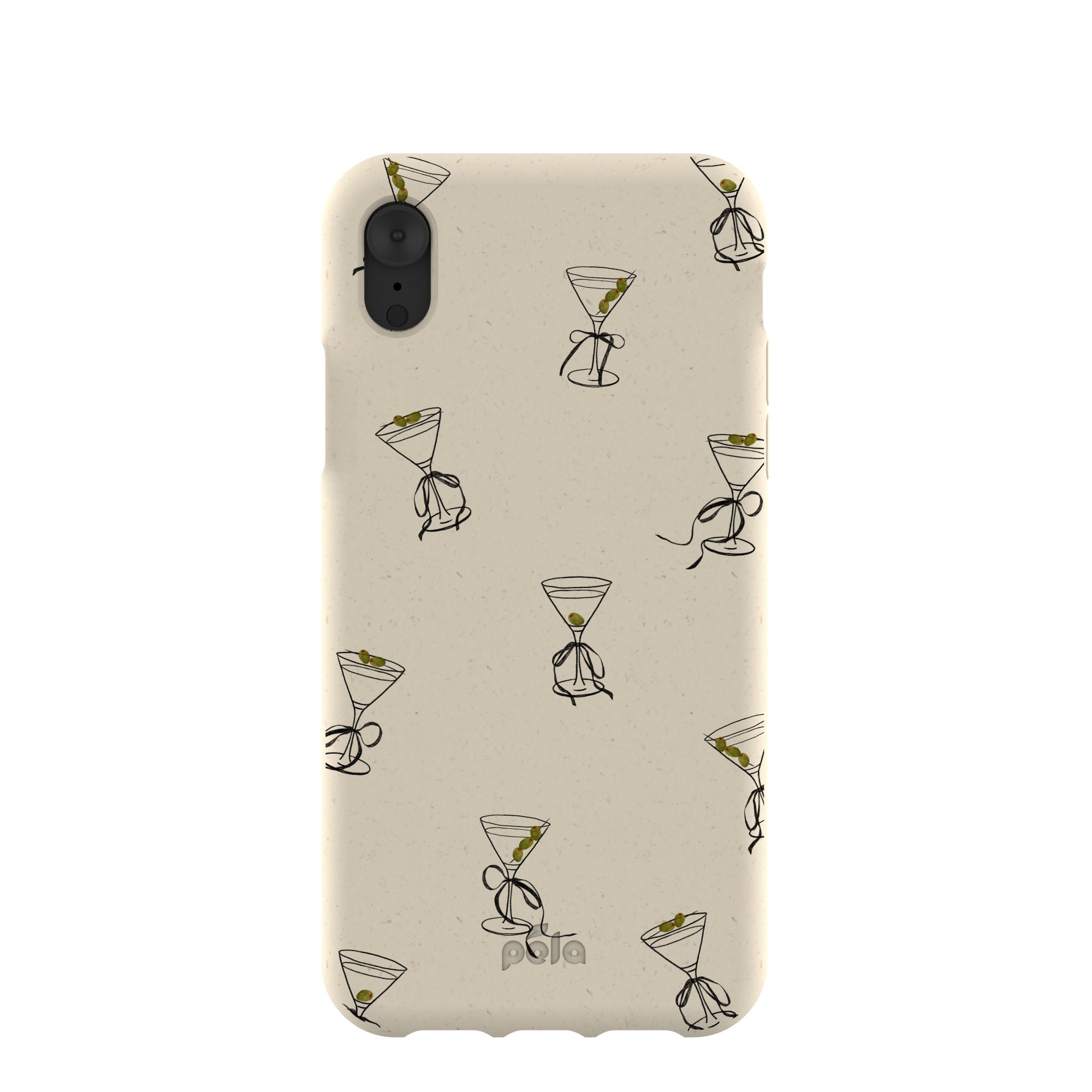 London Fog Martini Me iPhone XR Case Refurbished - Pela Case refurbished available on Cerqular
