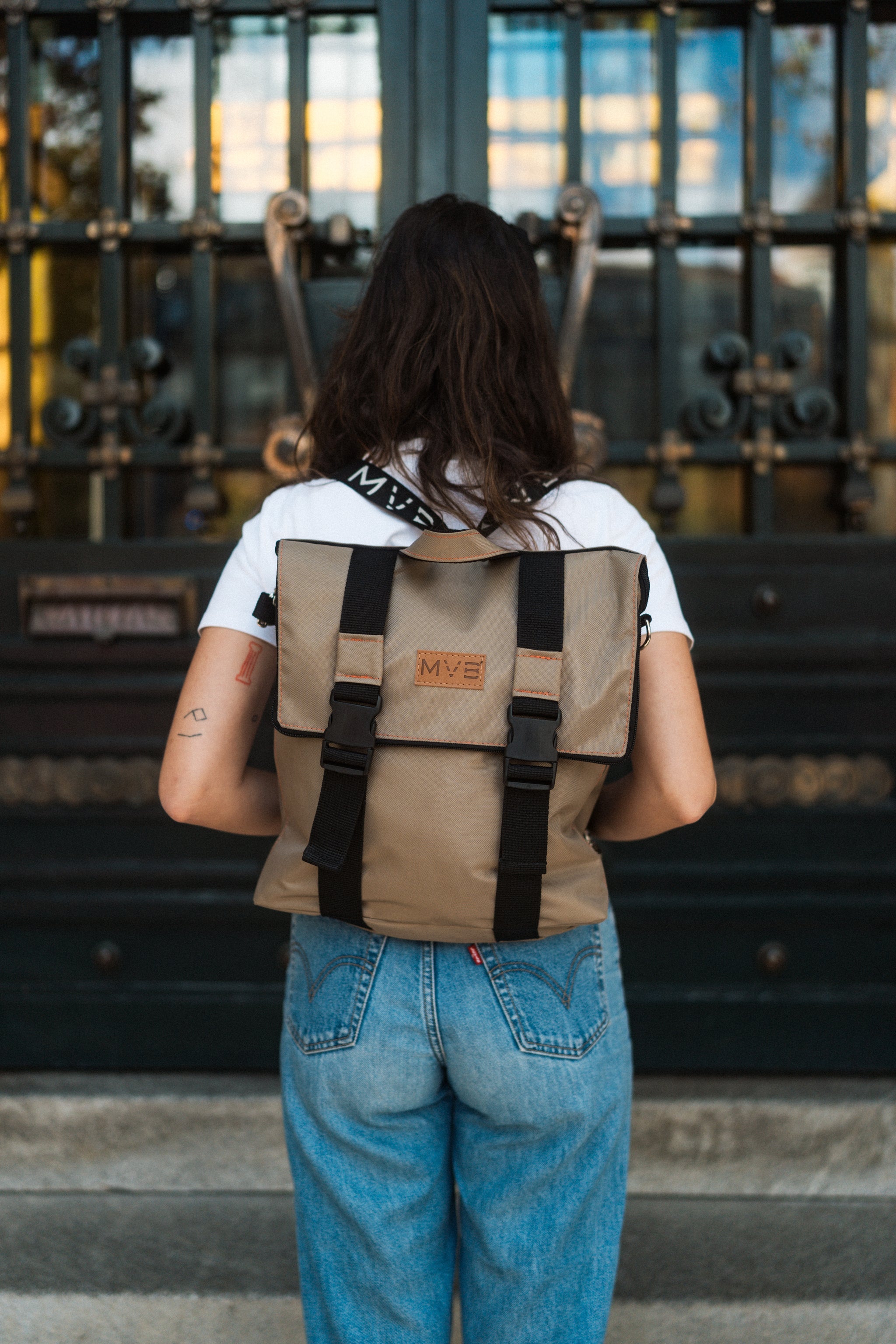 Flexy Backpack beige Refurbished - My Vegan Bags refurbished available on Cerqular