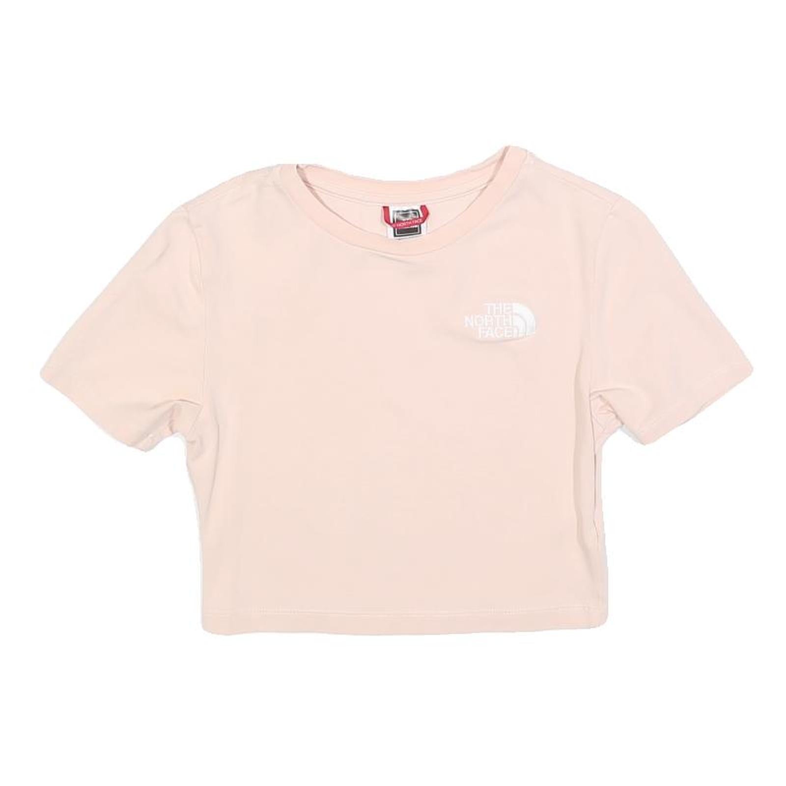 Buy THE NORTH FACE Womens Pink Crop T-Shirt S Short Sleeve Crew Neck Logo Graphic Refurbished - $22.09 THE NORTH FACE Womens Pink Crop T-Shirt S Short Sleeve Crew Neck Logo Graphic Refurbished - N/A refurbished available on Cerqular