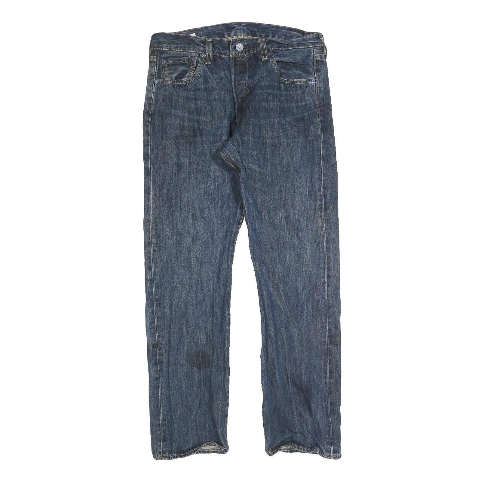 LEVI'S 501 Big E Mens Jeans Blue Regular Straight Denim Medium W30 L30 Classic Refurbished - N/A refurbished available on Cerqular