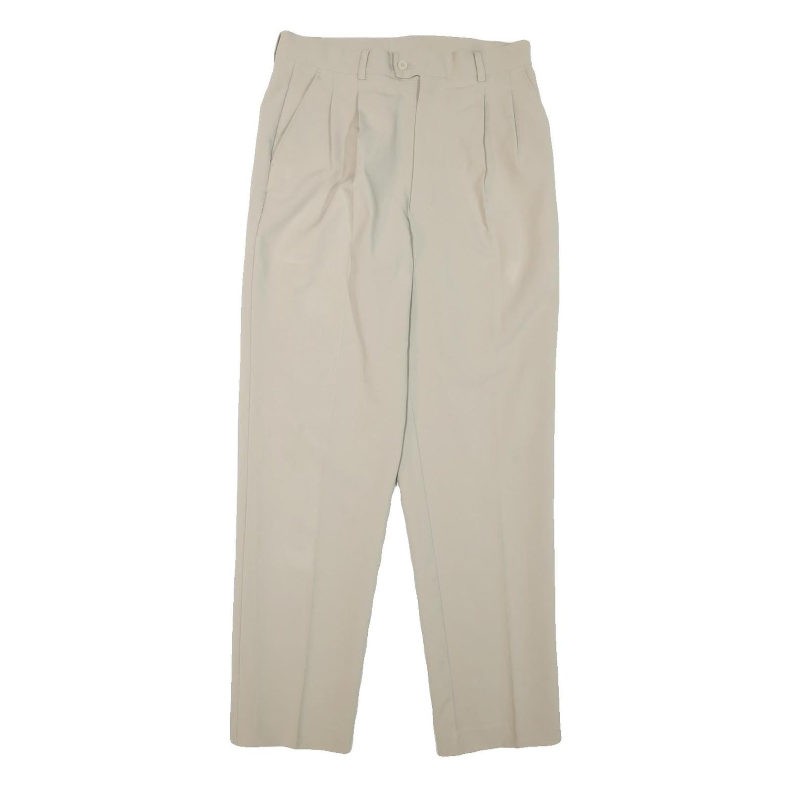 Buy Mens Cotton Blend Beige Regular Fit Straight Leg Trousers W30 L31 Classic Refurbished - $23.39 Mens Cotton Blend Beige Regular Fit Straight Leg Trousers W30 L31 Classic Refurbished - N/A refurbished available on Cerqular