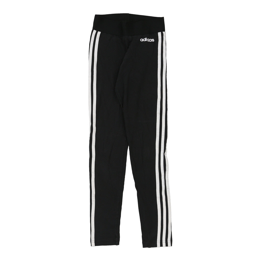 Adidas Leggings - 2XS Black Cotton Refurbished - Thrifted (note: this is a term often used to describe second- refurbished available on Cerqular