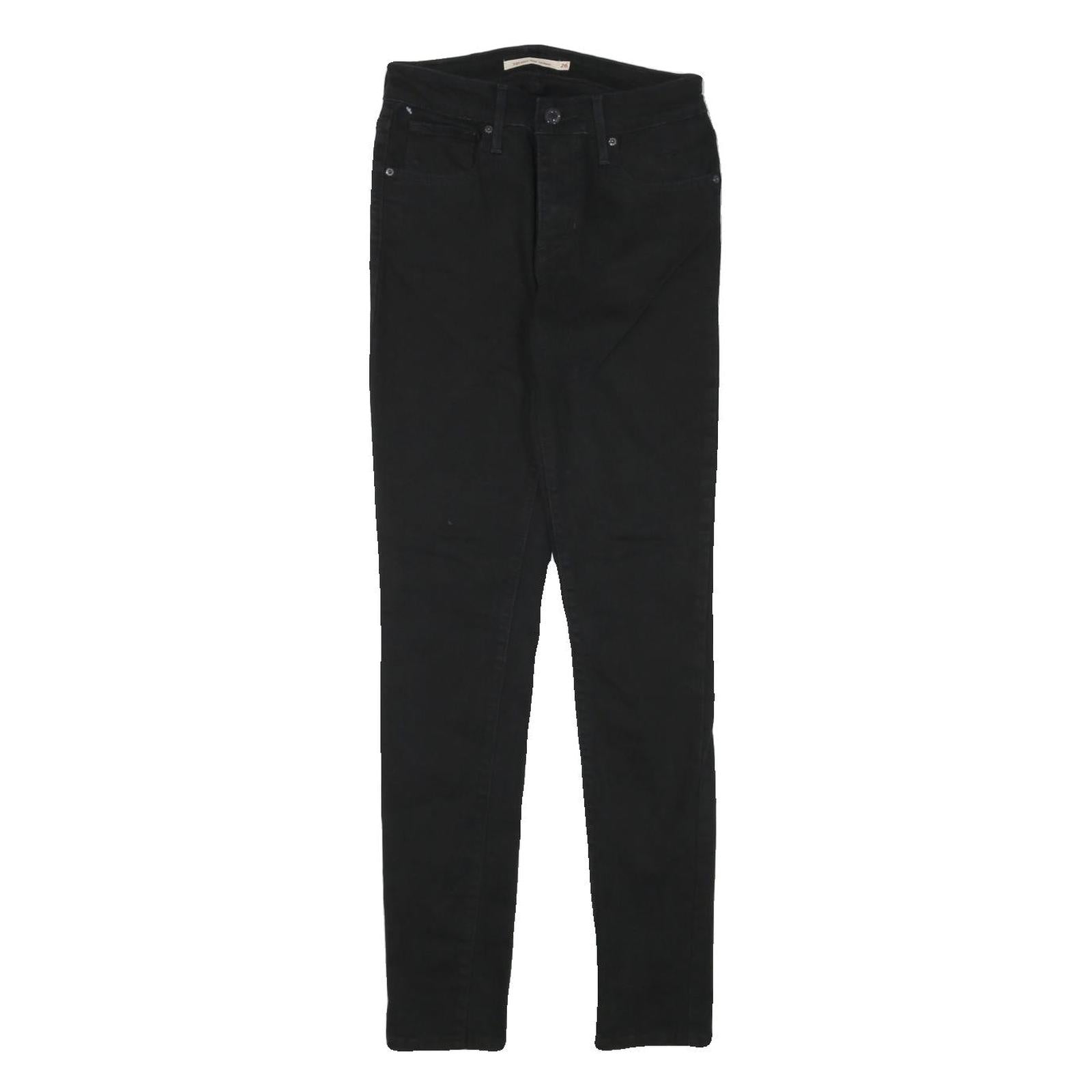 LEVI'S 721 Womens Jeans Black Slim Skinny Denim W24 L28 Zip Cotton Blend Refurbished - N/A refurbished available on Cerqular