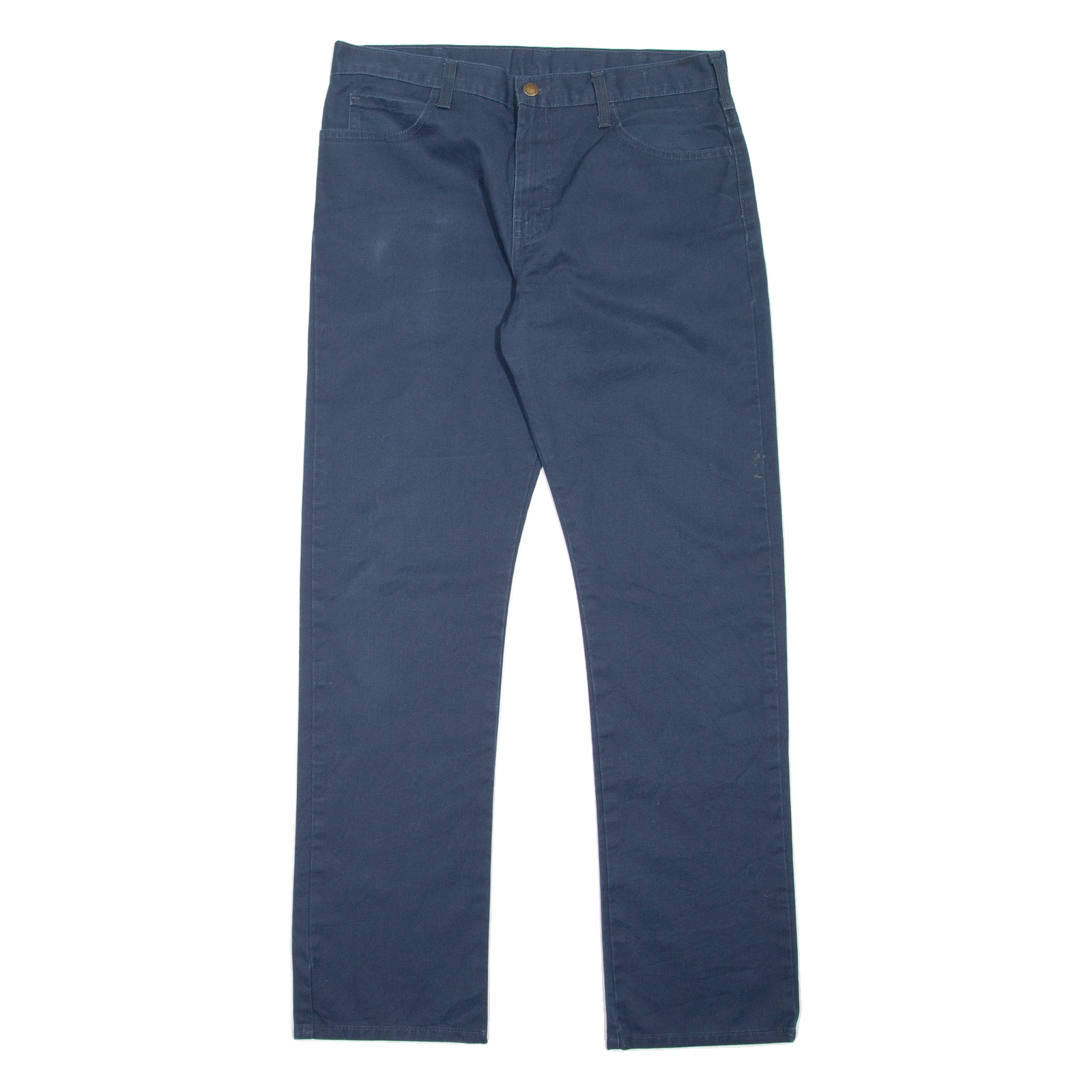 DICKIES Workwear Womens Trousers Blue Slim Straight W33 L32 Refurbished - N/A refurbished available on Cerqular