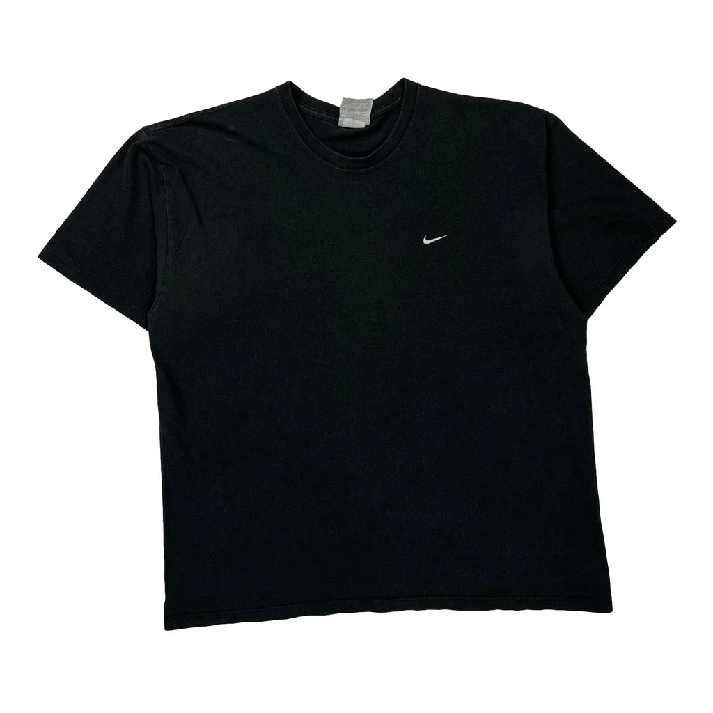 Nike T-Shirt - XL Black Cotton Refurbished - Thrifted (note: this is a term often used to describe second- refurbished available on Cerqular