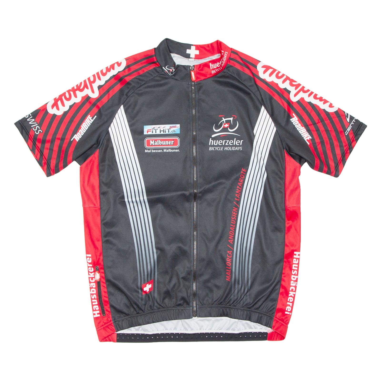 Cycling Mens Jersey Black Full Zip XL Refurbished - N/A refurbished available on Cerqular