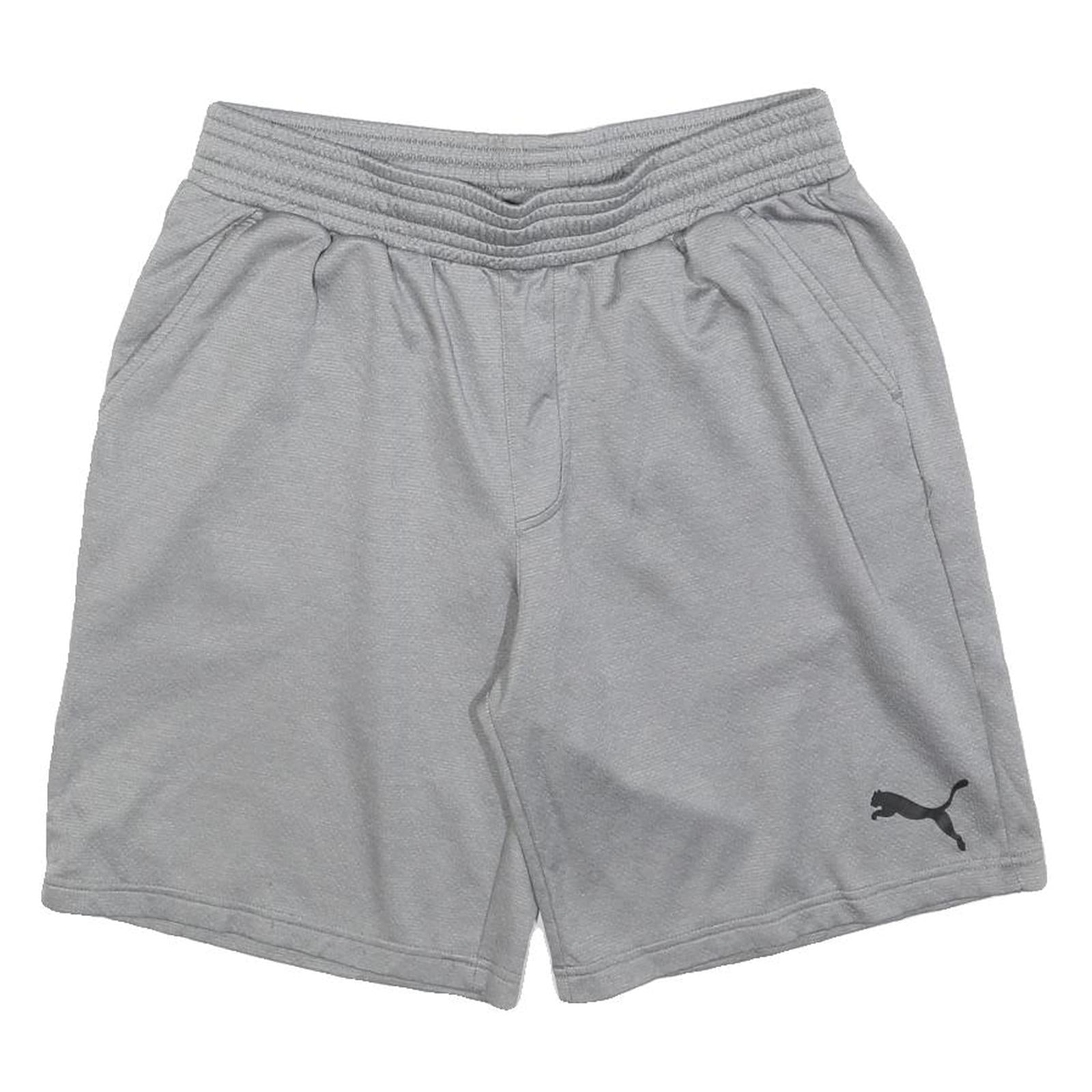 PUMA Mens Shorts Grey Casual L W32 Polyester Blend Comfortable Sportswear Refurbished - N/A refurbished available on Cerqular