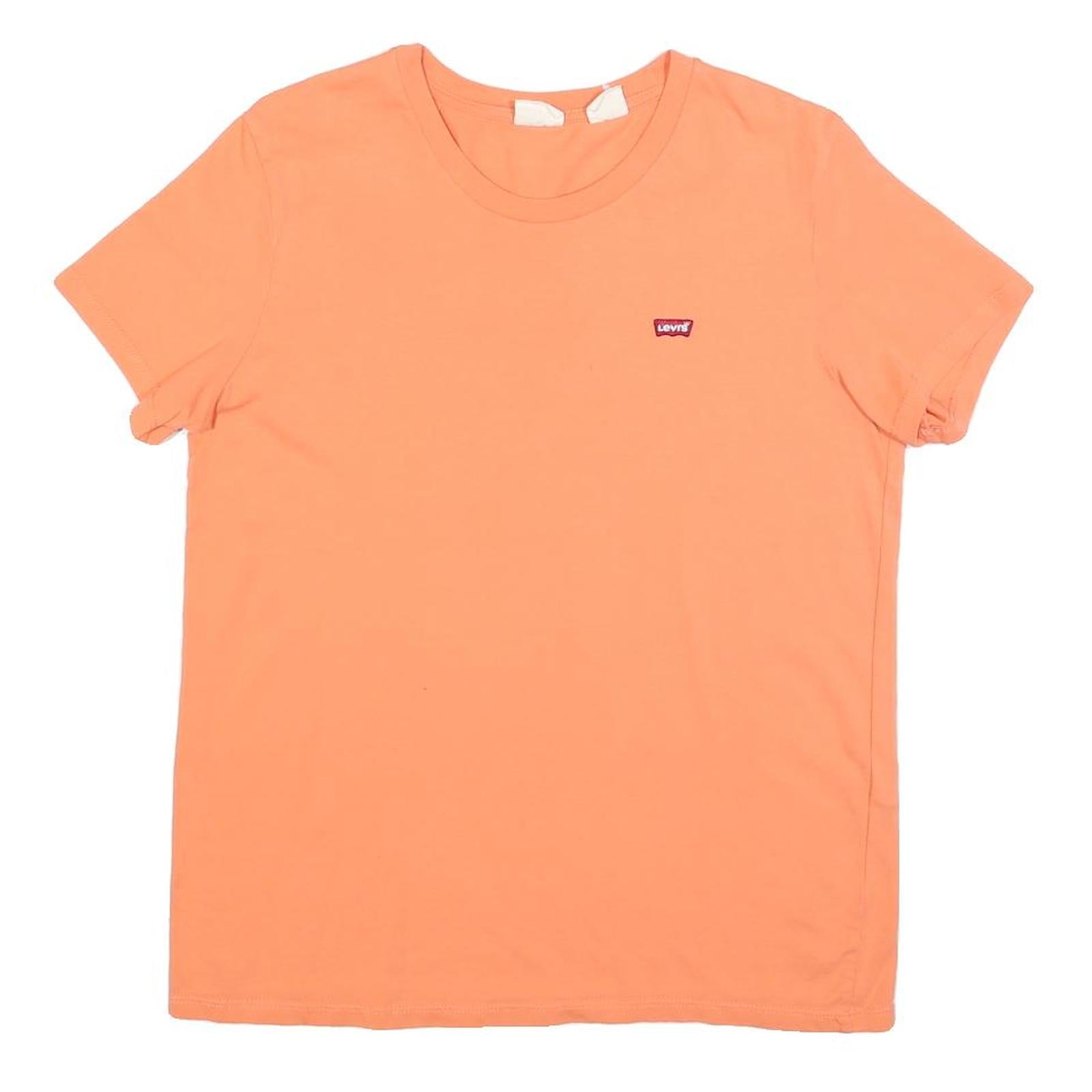 LEVI'S Womens Orange Graphic T-Shirt M Short Sleeve Crew Neck Casual Cotton Refurbished - N/A refurbished available on Cerqular