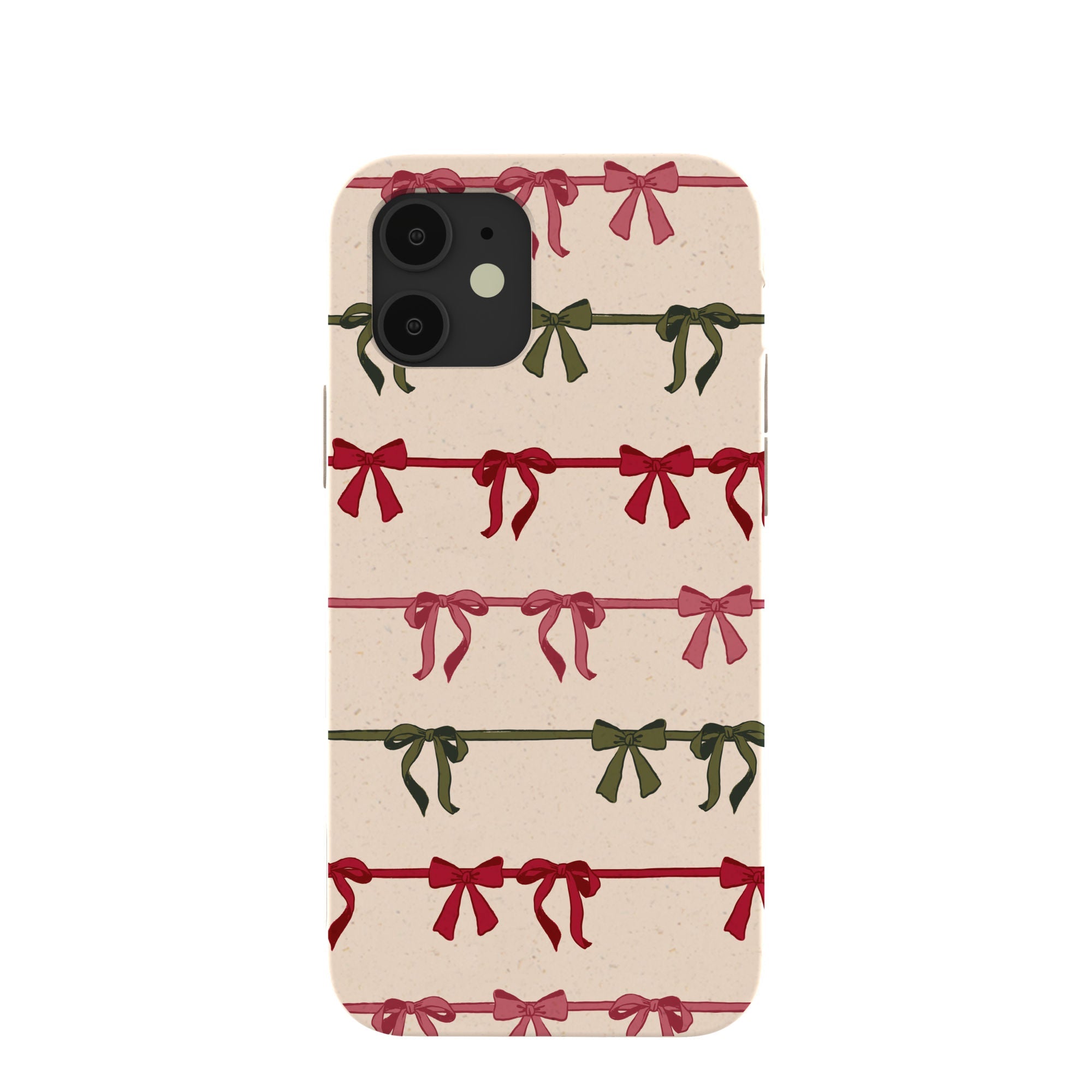Seashell Holiday Bows iPhone 12/ iPhone 12 Pro Case Refurbished - Pela Case refurbished available on Cerqular