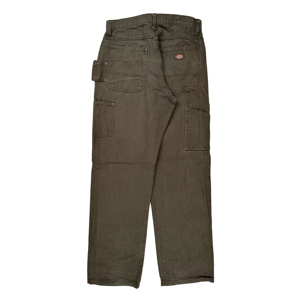 Buy Dickies Carpenter Trousers - 29W 30L Brown Cotton Refurbished - $57.61 Dickies Carpenter Trousers - 29W 30L Brown Cotton Refurbished - Thrifted (note: this is a term often used to describe second- refurbished available on Cerqular