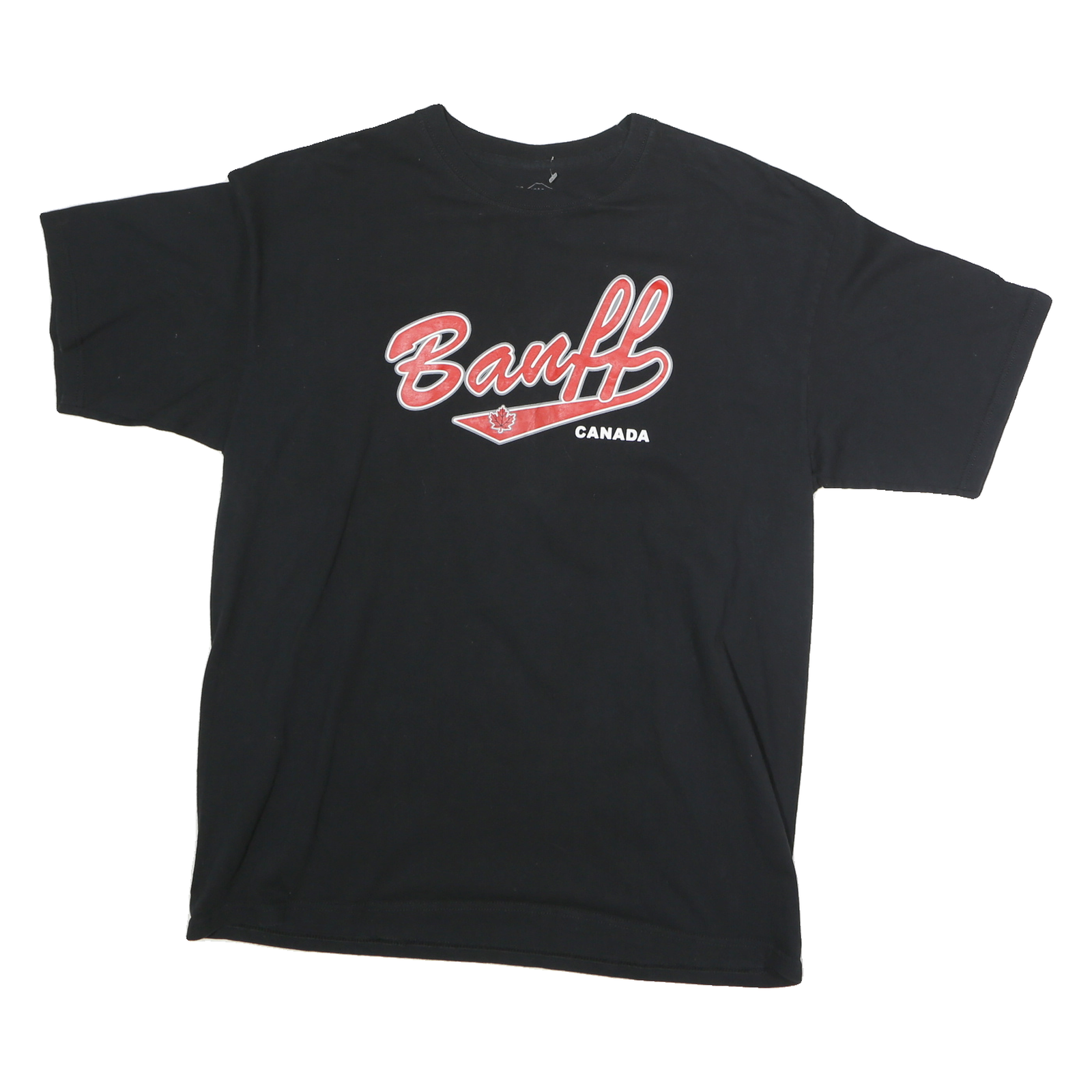 SNOWCAP Mens Black Banff Canada Graphic T-Shirt XL Short Sleeve Crew Neck Refurbished - N/A refurbished available on Cerqular