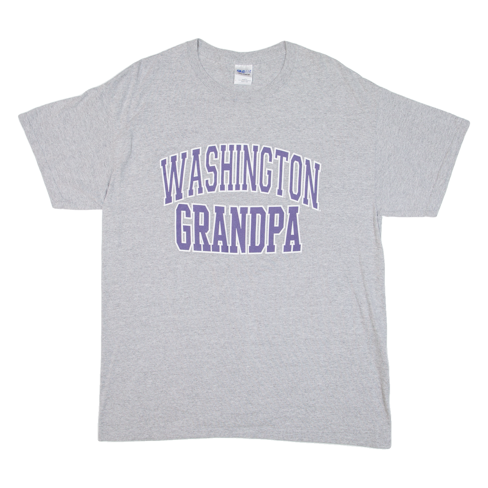 GILDAN Washington Grandpa Mens T-Shirt Grey USA L Refurbished - N/A refurbished available on Cerqular