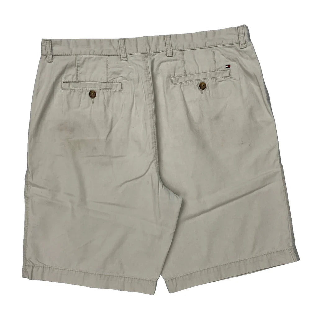 Tommy Hilfiger Chino Shorts - 36W 10L Beige Cotton Refurbished - Thrifted (note: this is a term often used to describe second- refurbished available on Cerqular