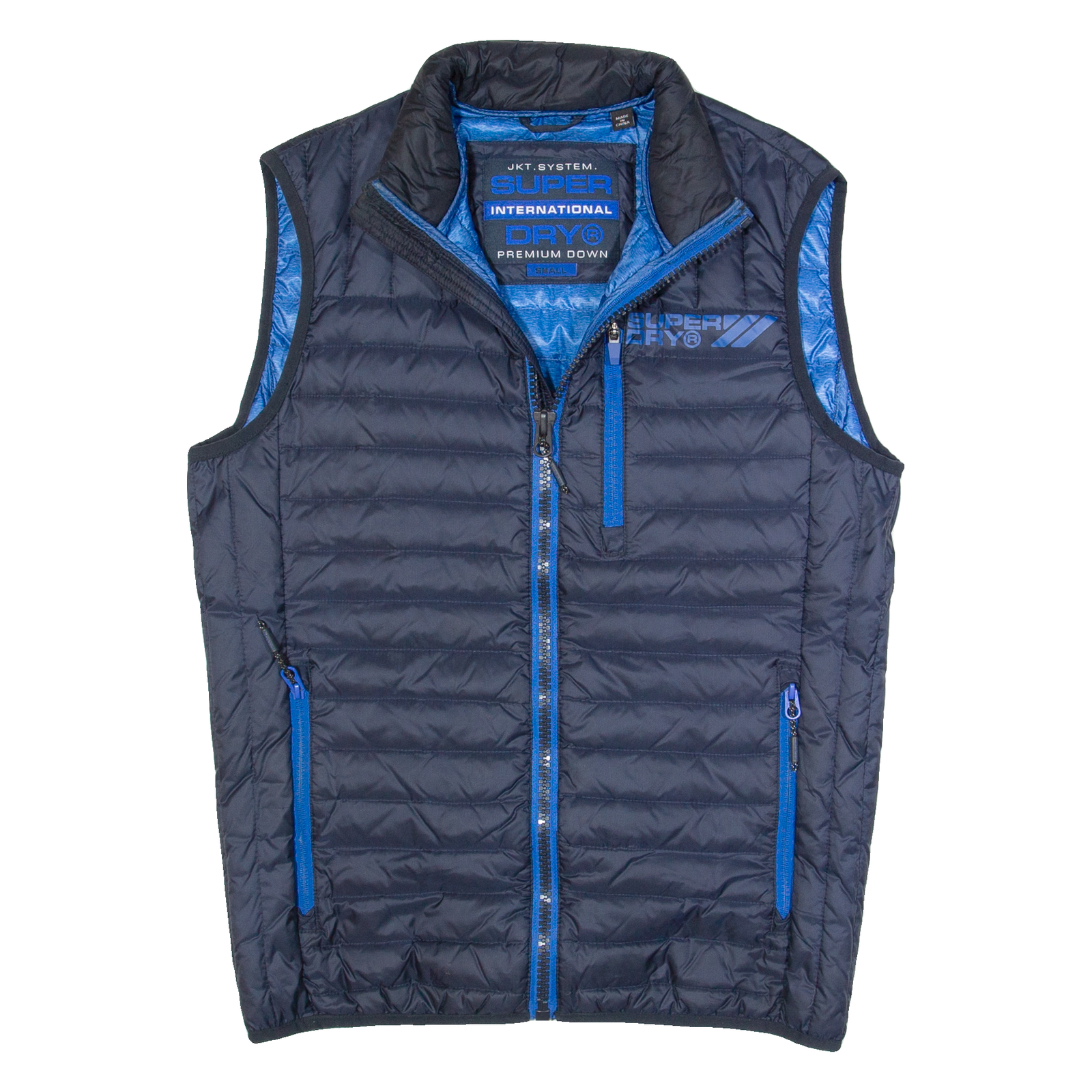 SUPERDRY Down Insulated Mens Puffer Gilet Blue S Refurbished - N/A refurbished available on Cerqular
