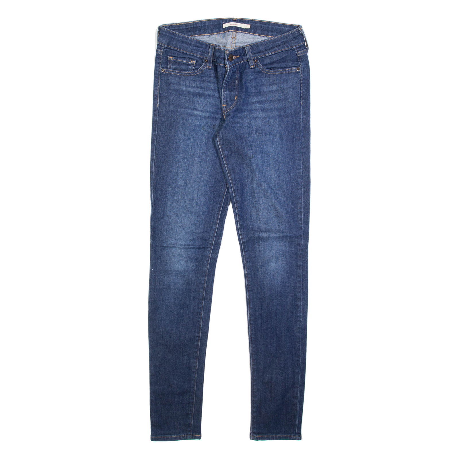 LEVI'S 711 Womens Jeans Blue Slim Skinny W26 L32 Refurbished - N/A refurbished available on Cerqular