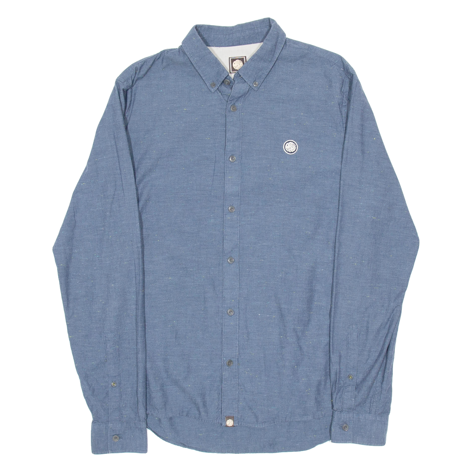 PRETTY GREEN Slim Fit Mens Shirt Blue Long Sleeve M Refurbished - N/A refurbished available on Cerqular