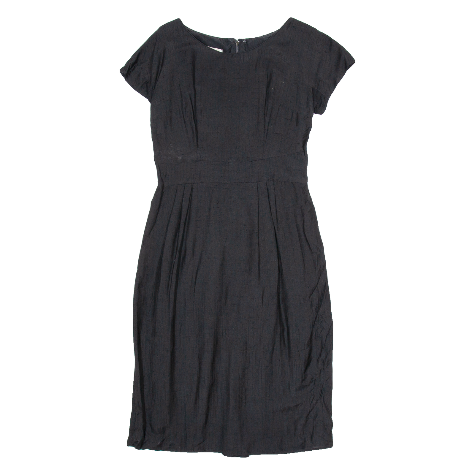 LESLIE FAY Womens Pencil Dress Black Short Sleeve Knee Length M Refurbished - N/A refurbished available on Cerqular