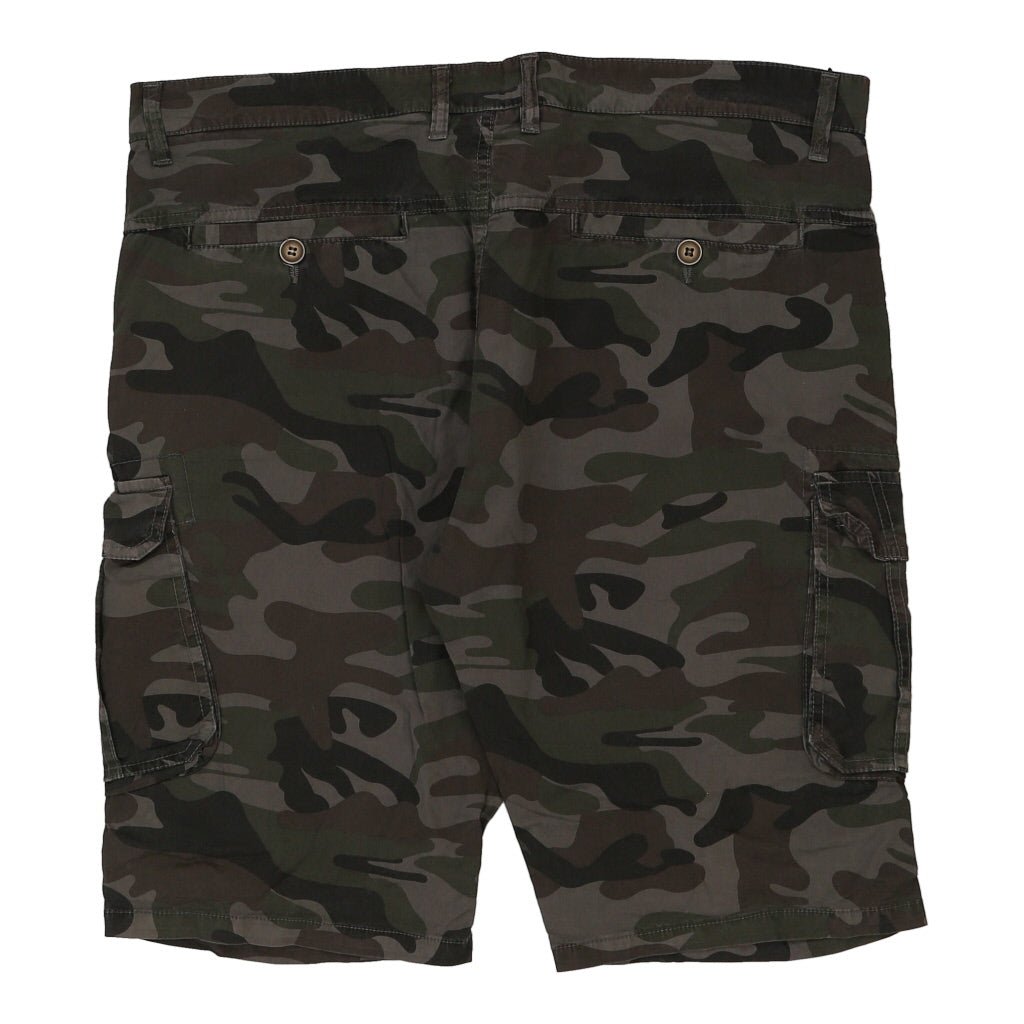 Unbranded Camo Cargo Shorts - 40W 12L Brown Cotton Refurbished - Thrifted (note: this is a term often used to describe second- refurbished available on Cerqular