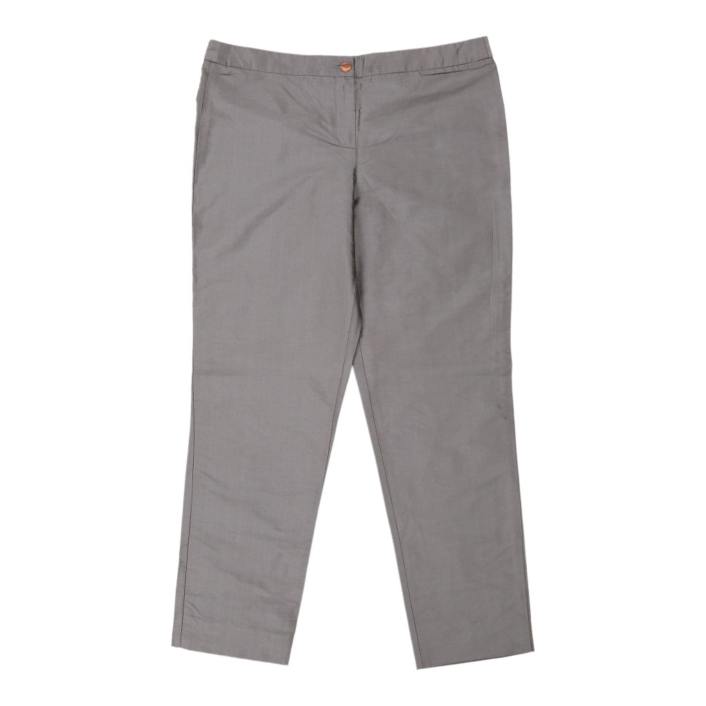 Collezioni Armani Trousers - 36W UK 14 Silver Silk Refurbished - Thrifted (note: this is a term often used to describe second- refurbished available on Cerqular