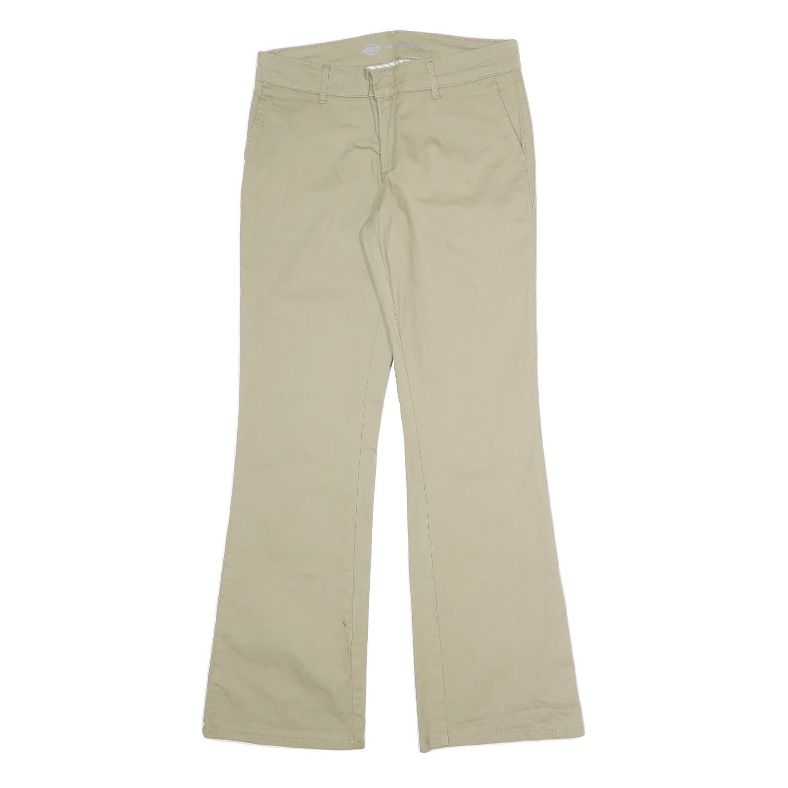 DICKIES Womens Cotton Blend Beige Regular Fit Bootcut Trousers W30 L30 Chino Refurbished - N/A refurbished available on Cerqular