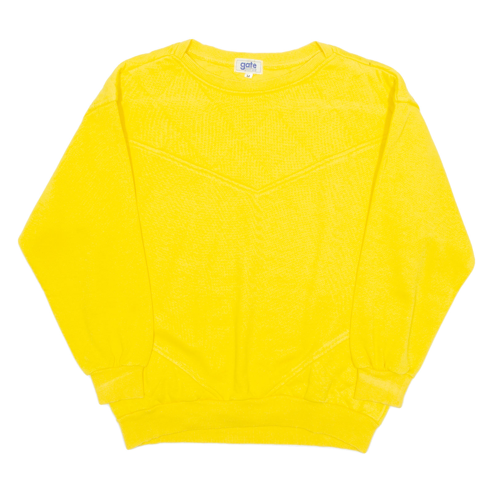 GATE Mens Sweatshirt Yellow Crewneck M Refurbished - N/A refurbished available on Cerqular