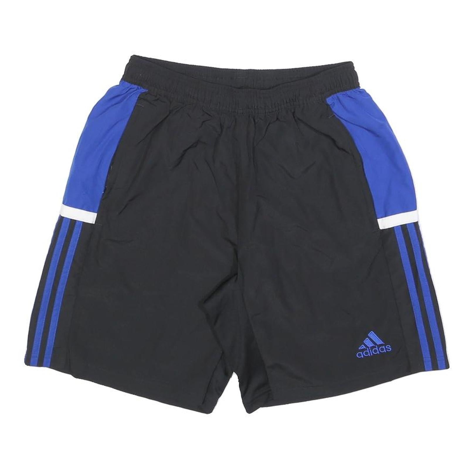 ADIDAS Mens Black & Blue Sports Shorts M W28 Polyester Athletic Refurbished - N/A refurbished available on Cerqular