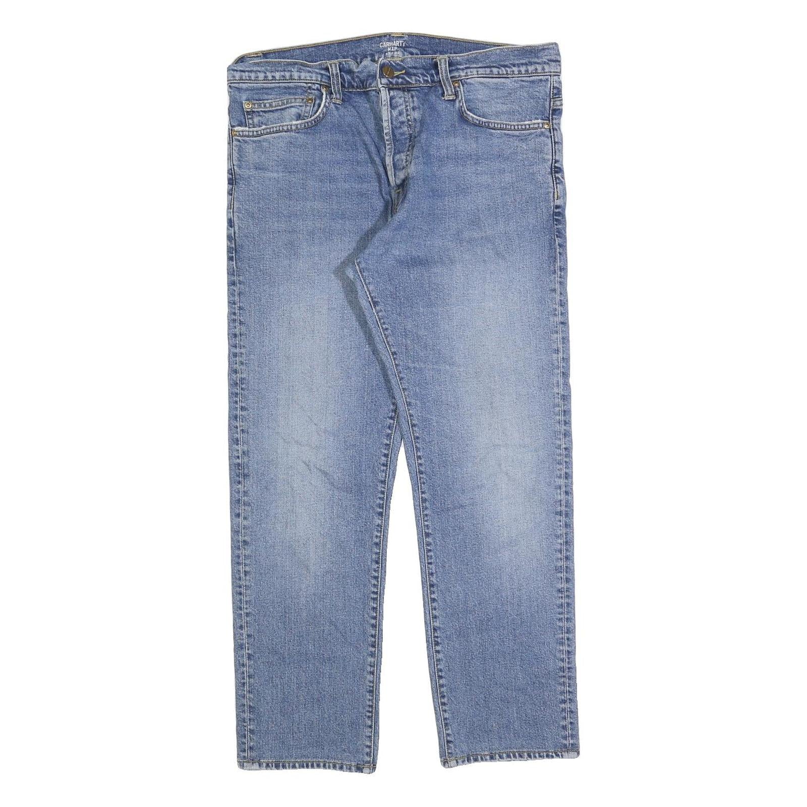 CARHARTT Mens Jeans Blue Regular Straight Denim Medium W33 L28 Casual Workwear Refurbished - N/A refurbished available on Cerqular