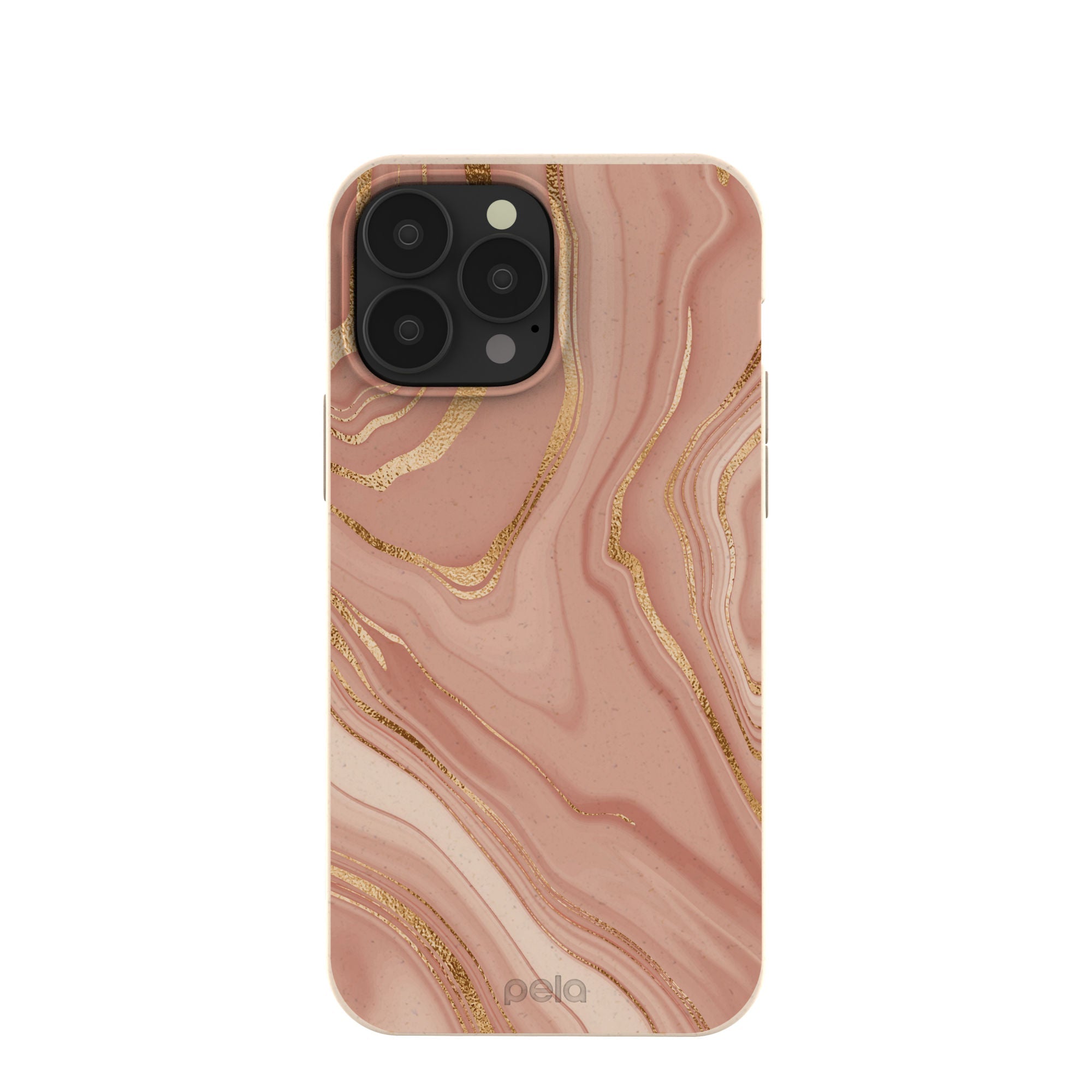 Seashell Rose Gold iPhone 13 Pro Max Case Refurbished - Pela Case refurbished available on Cerqular