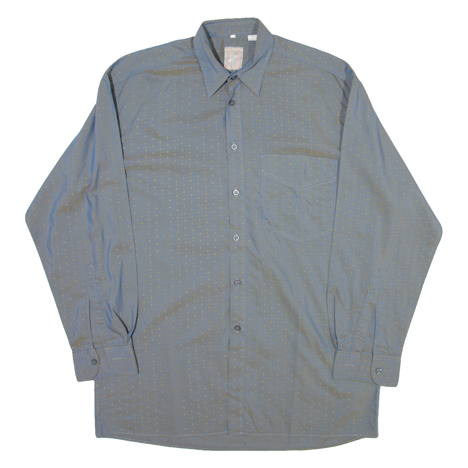 Buy CALL UP Mens Shirt Blue Spotted Long Sleeve M Refurbished - $18.19 CALL UP Mens Shirt Blue Spotted Long Sleeve M Refurbished - N/A refurbished available on Cerqular