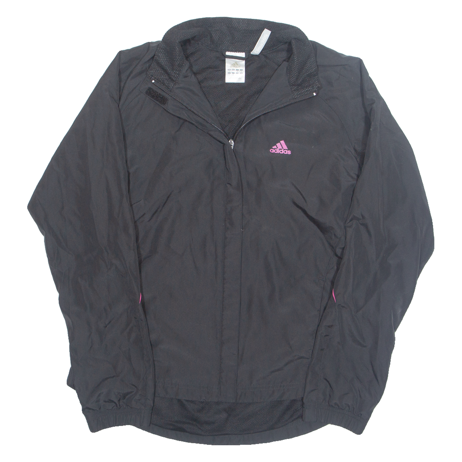 ADIDAS Mesh Lined Womens Windbreaker Jacket Black UK 16 Refurbished - N/A refurbished available on Cerqular