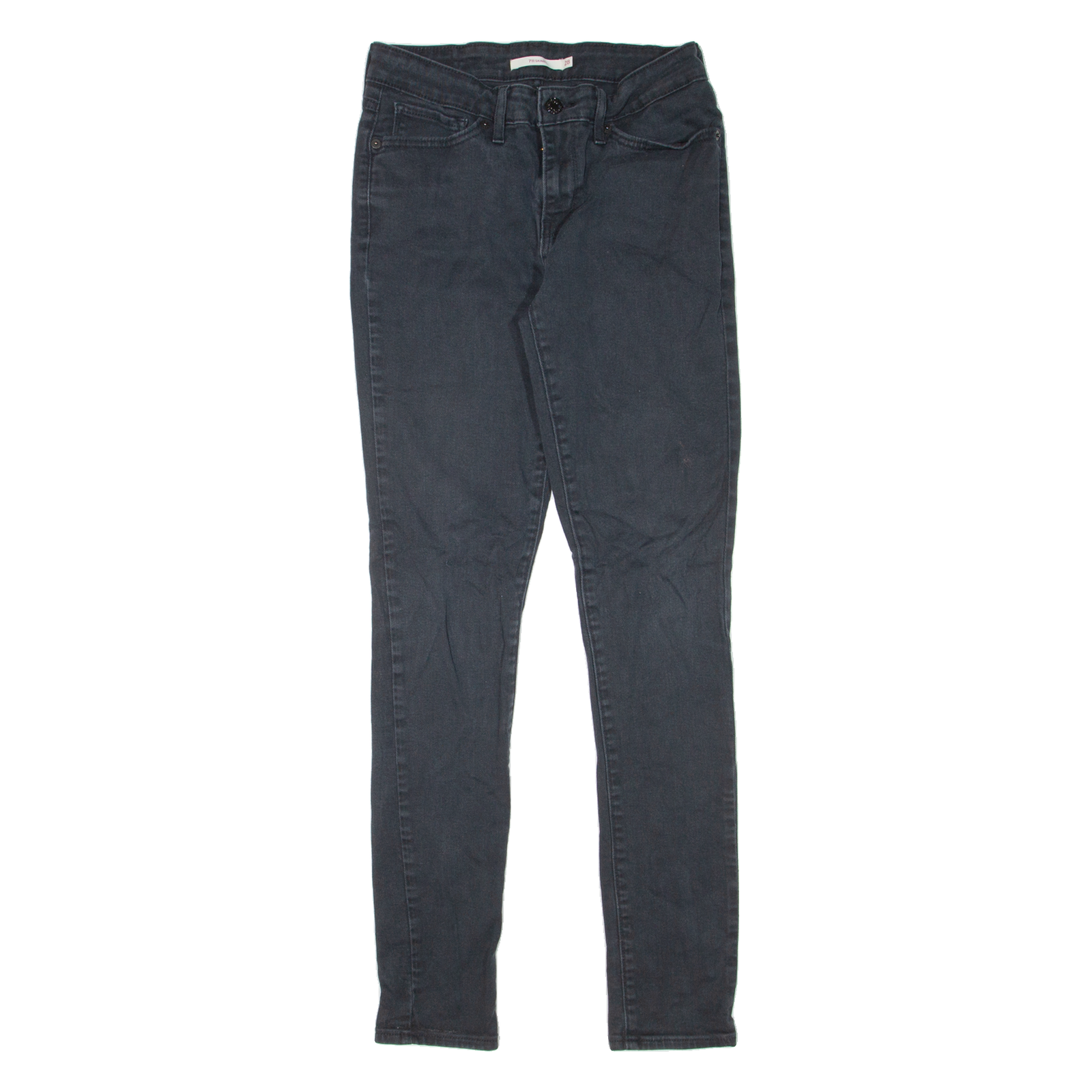 LEVI'S 711 Womens Jeans Black Slim Skinny Denim W24 L32 Refurbished - N/A refurbished available on Cerqular