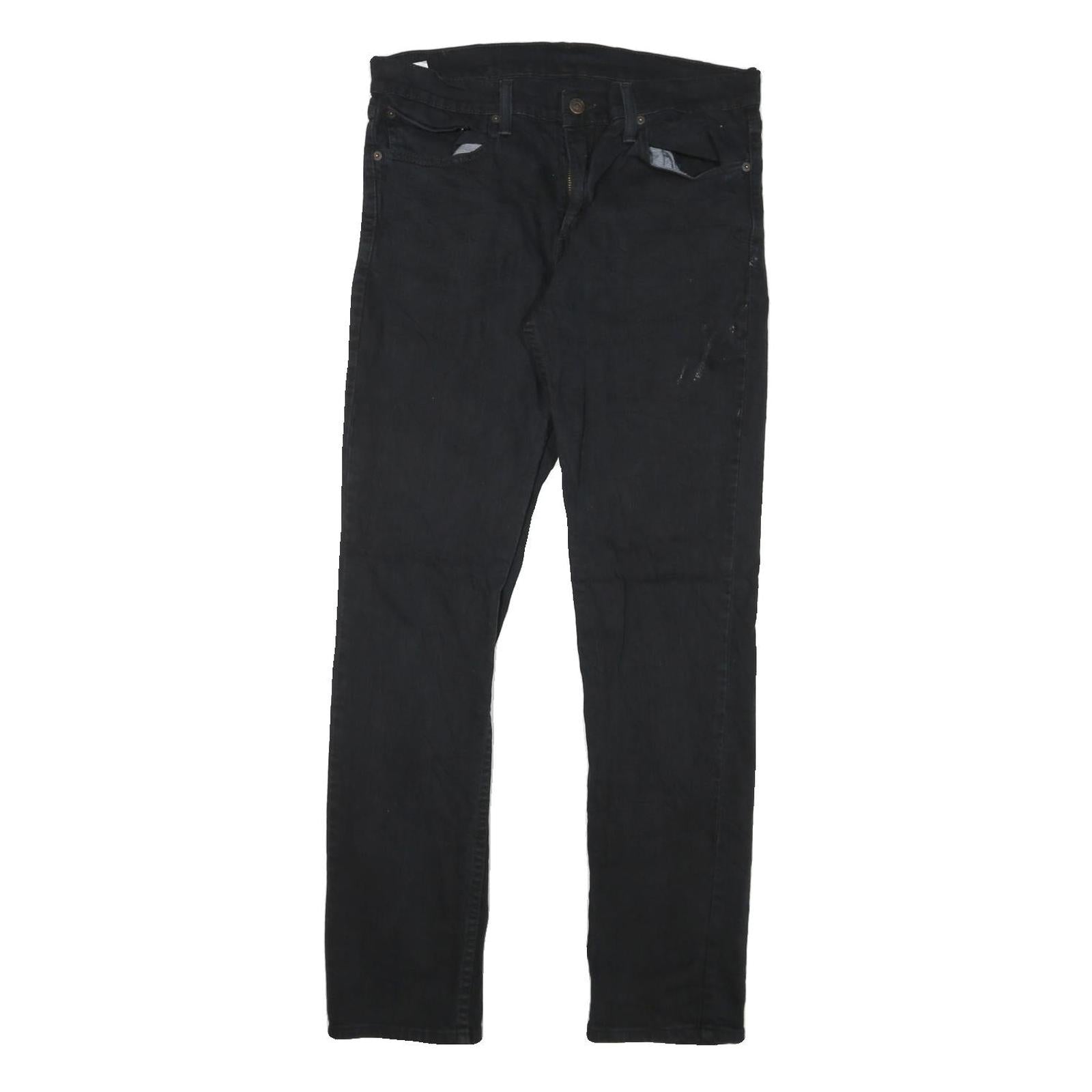 LEVI'S Mens Black Slim Jeans Denim W32 L31 Stylish Comfortable Zip Closure Refurbished - N/A refurbished available on Cerqular