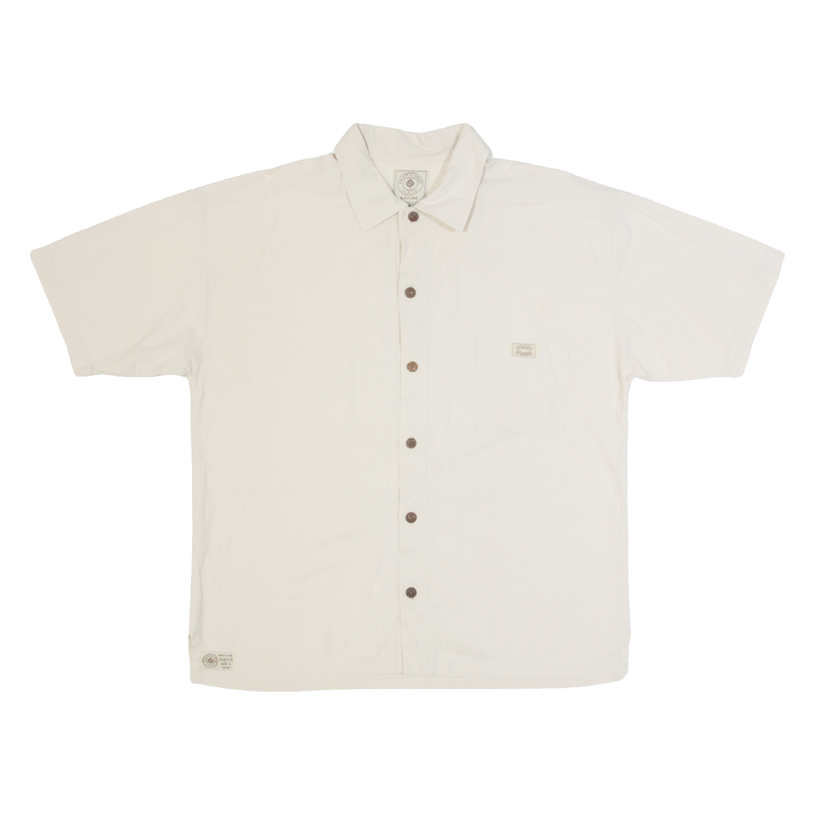 Buy GRAIN D'ORGE Mens Plain Shirt Beige 90s L Refurbished - $18.19 GRAIN D'ORGE Mens Plain Shirt Beige 90s L Refurbished - N/A refurbished available on Cerqular