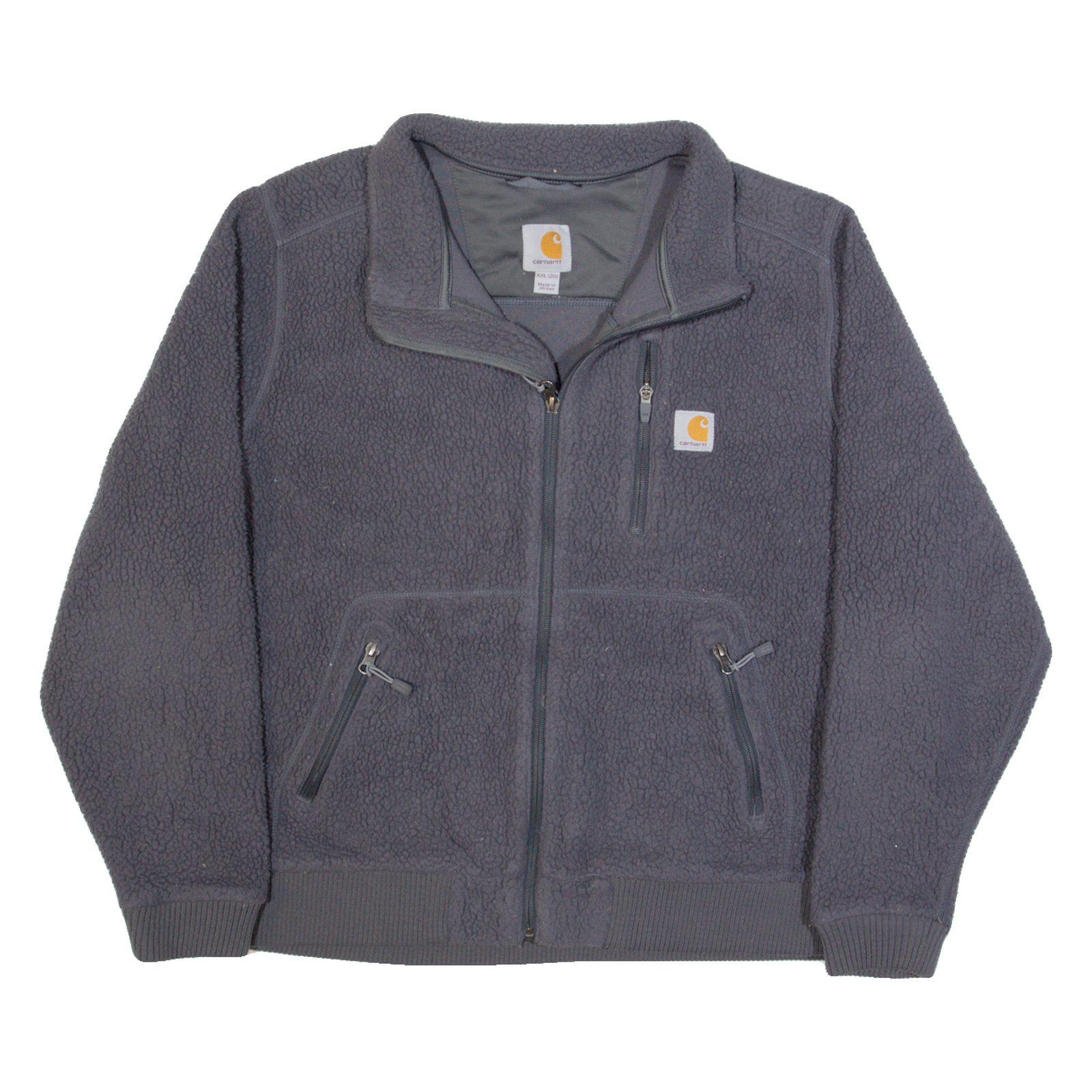 CARHARTT Womens Fleece Jacket Grey 2XL Refurbished - N/A refurbished available on Cerqular